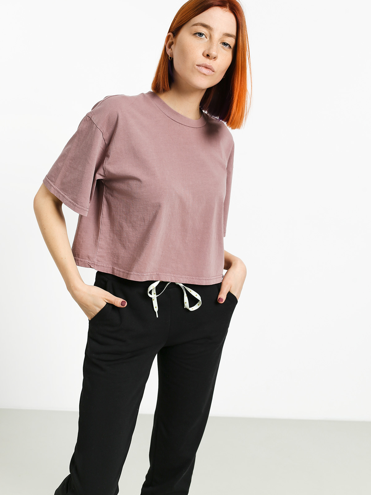 Brixton Amanda Crop Wmn Ujjatlan felső (mauve)