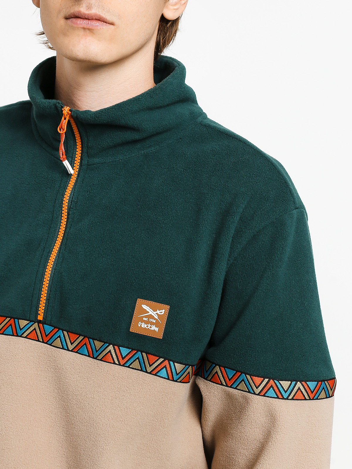 Férfi Polár pulóver Iriedaily Monte Noe Troyer (hunter)