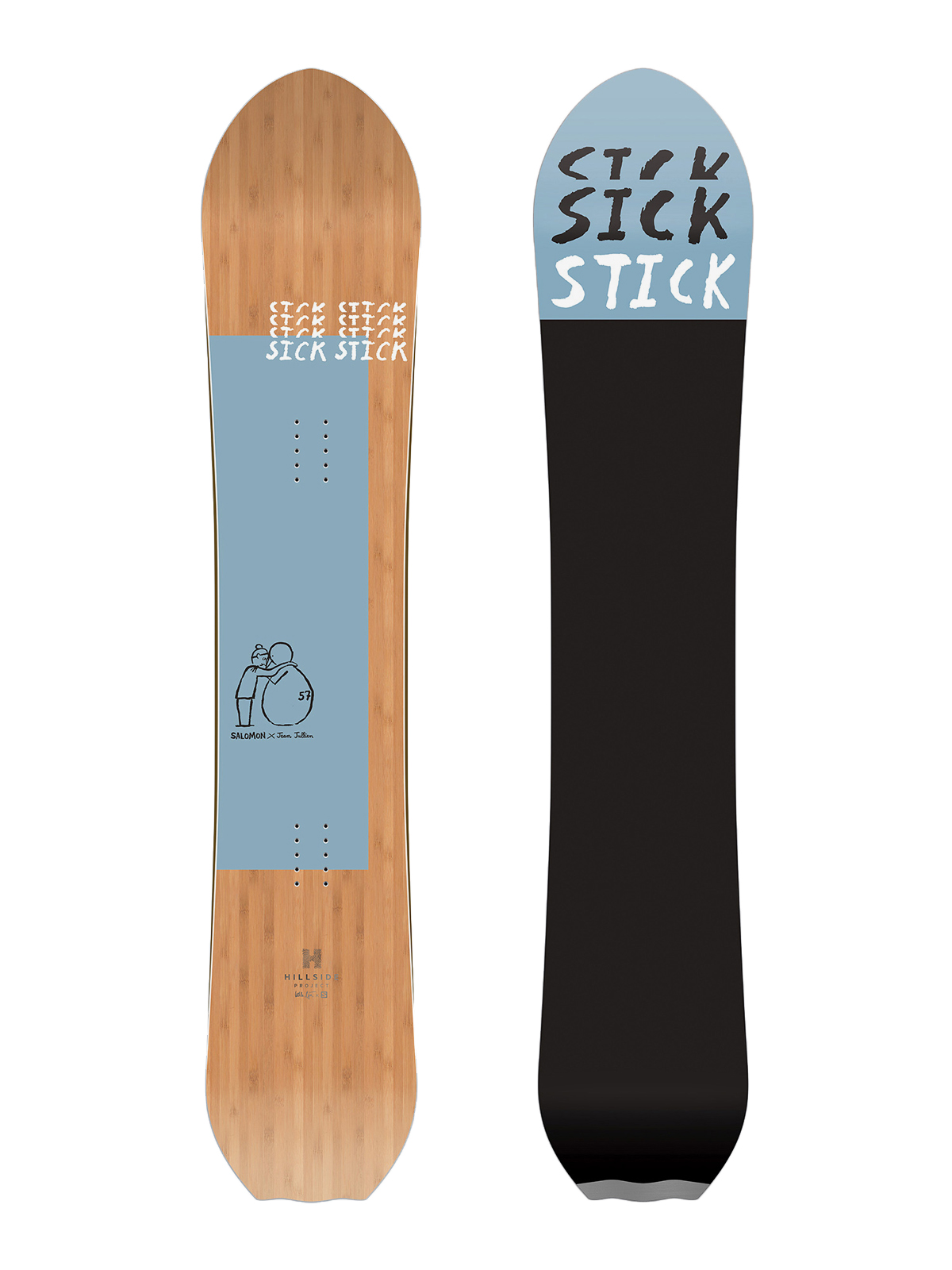 Férfi Salomon Sickstick Snowboard (black/blue)