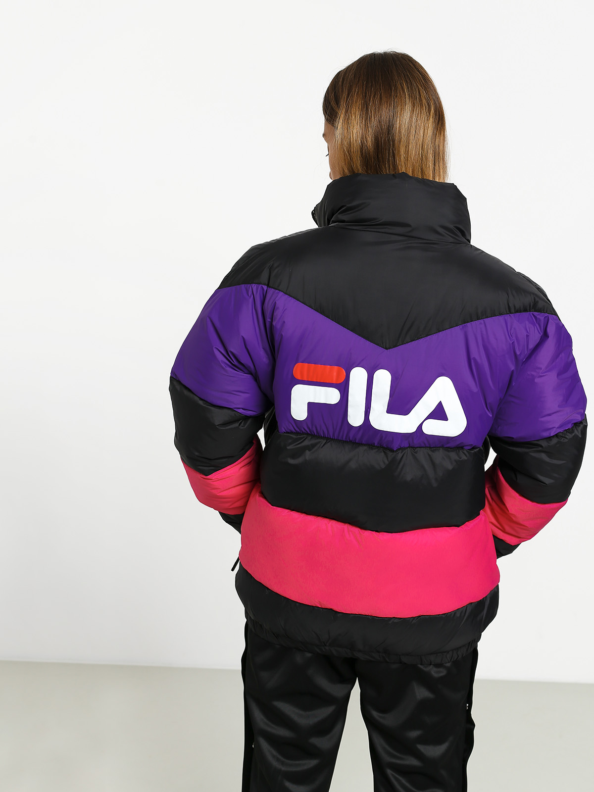 Fila Reilly Wmn Dzseki (black/tillandsia purple/pink yarrow)