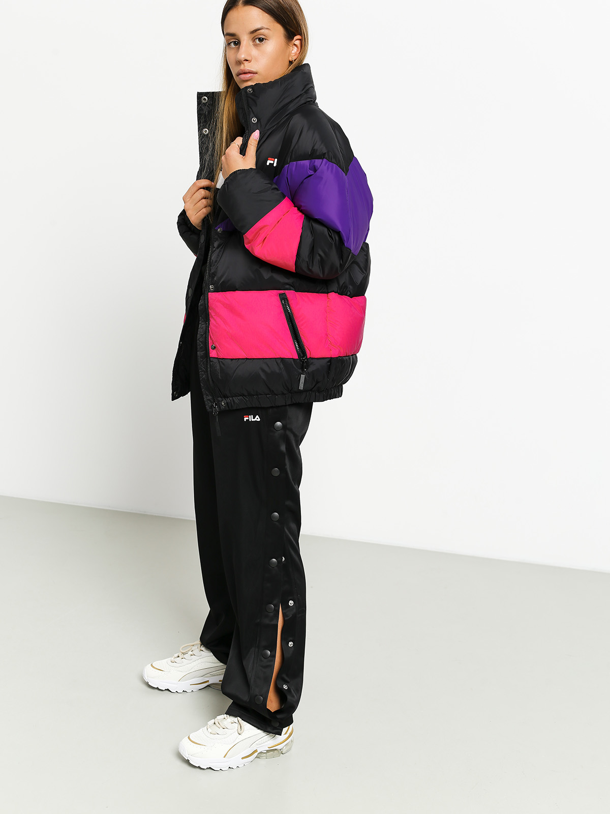 Fila Reilly Wmn Dzseki (black/tillandsia purple/pink yarrow)