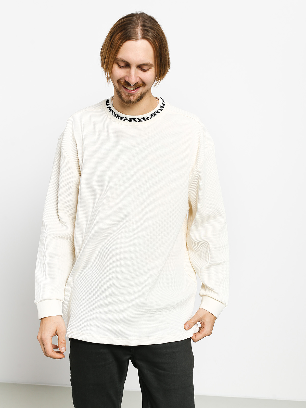 Pulóver Supra Crown Waffle (off white)