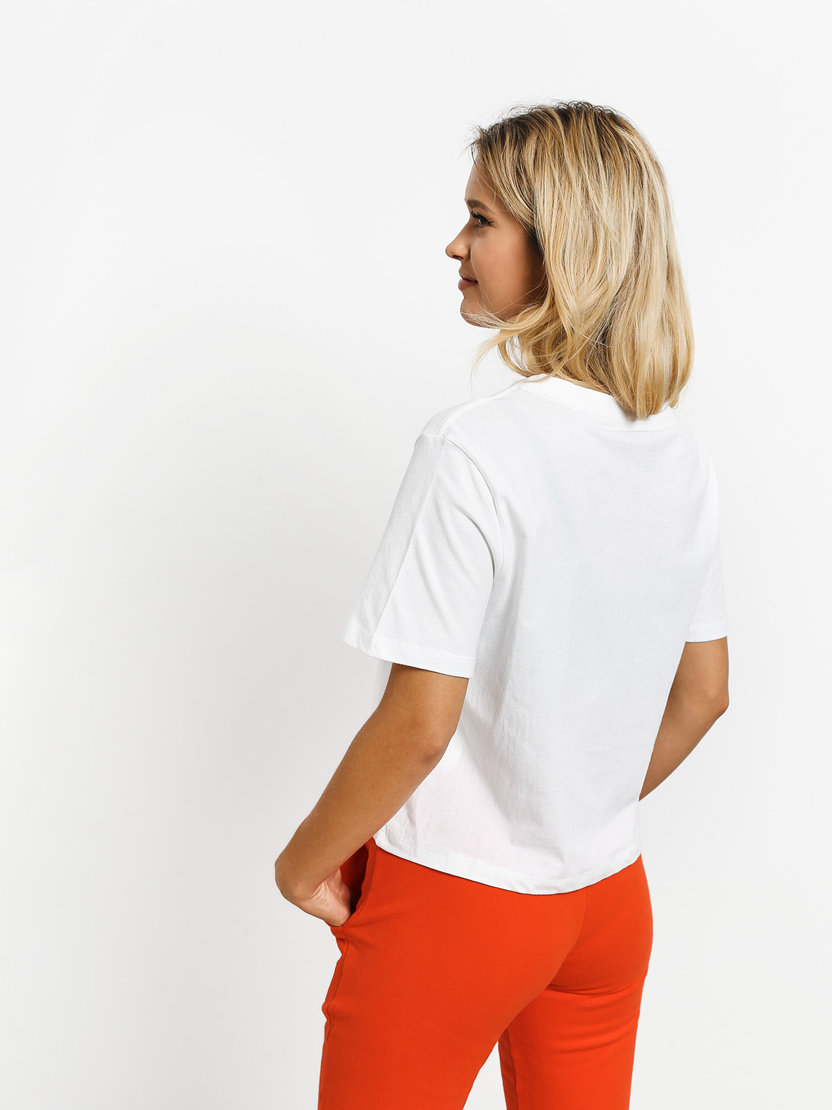 Ujjatlan felső Element Optimist Crop Wmn (white)