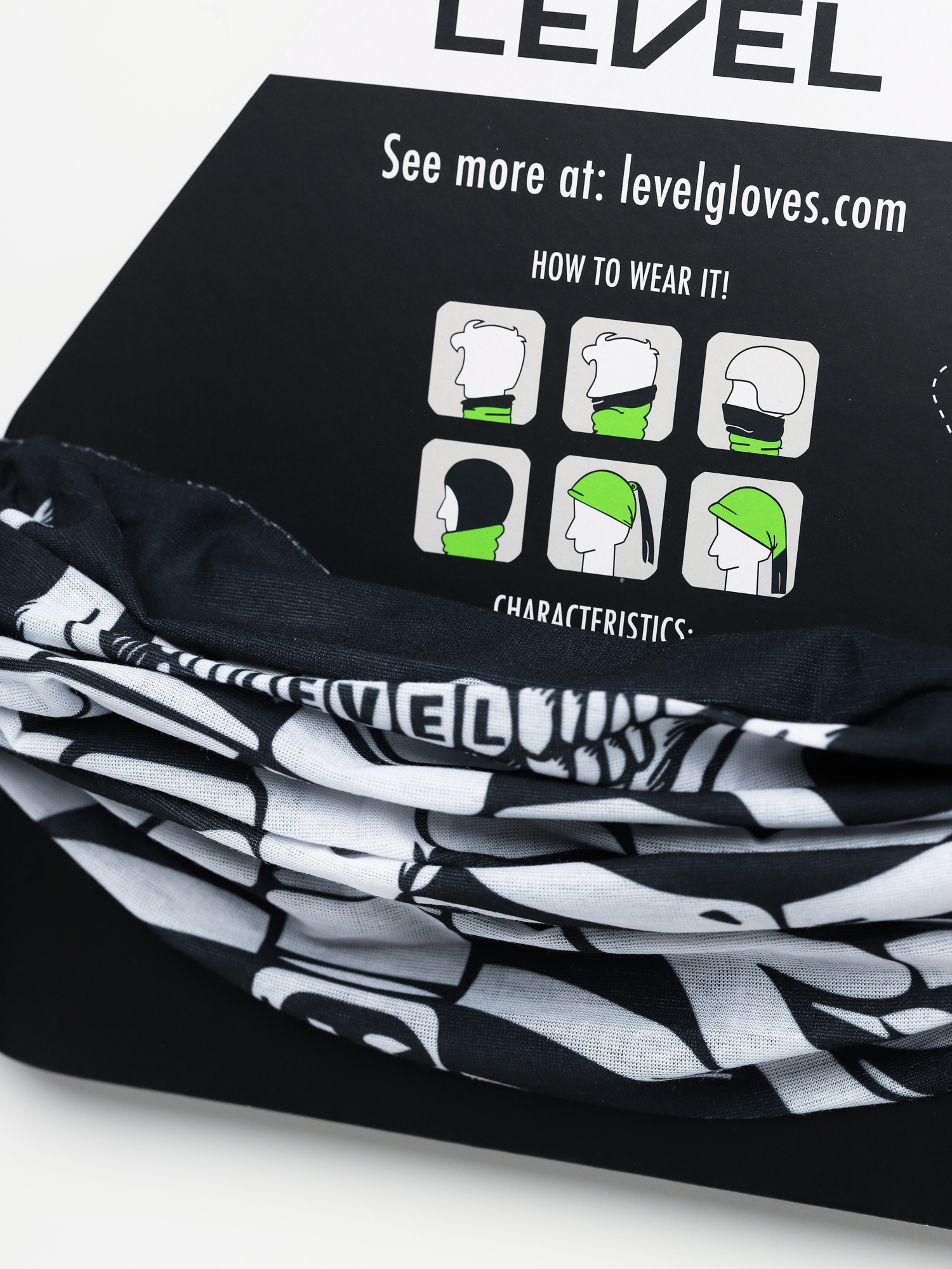 Bandana Level Multy Simple (black/white)