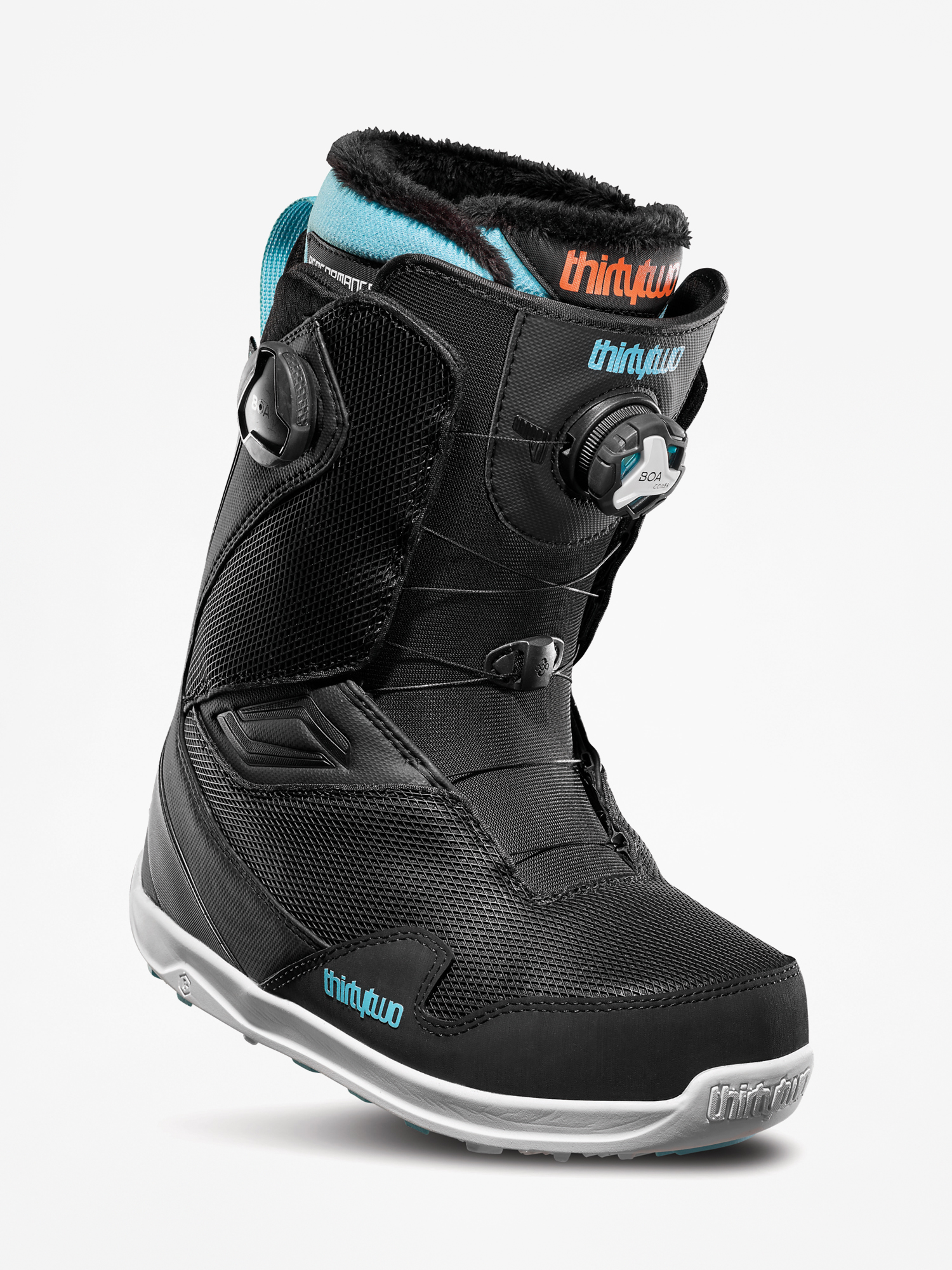 Női ThirtyTwo Tm 2 Double Boa Snowboard cipők (black/blue/white)