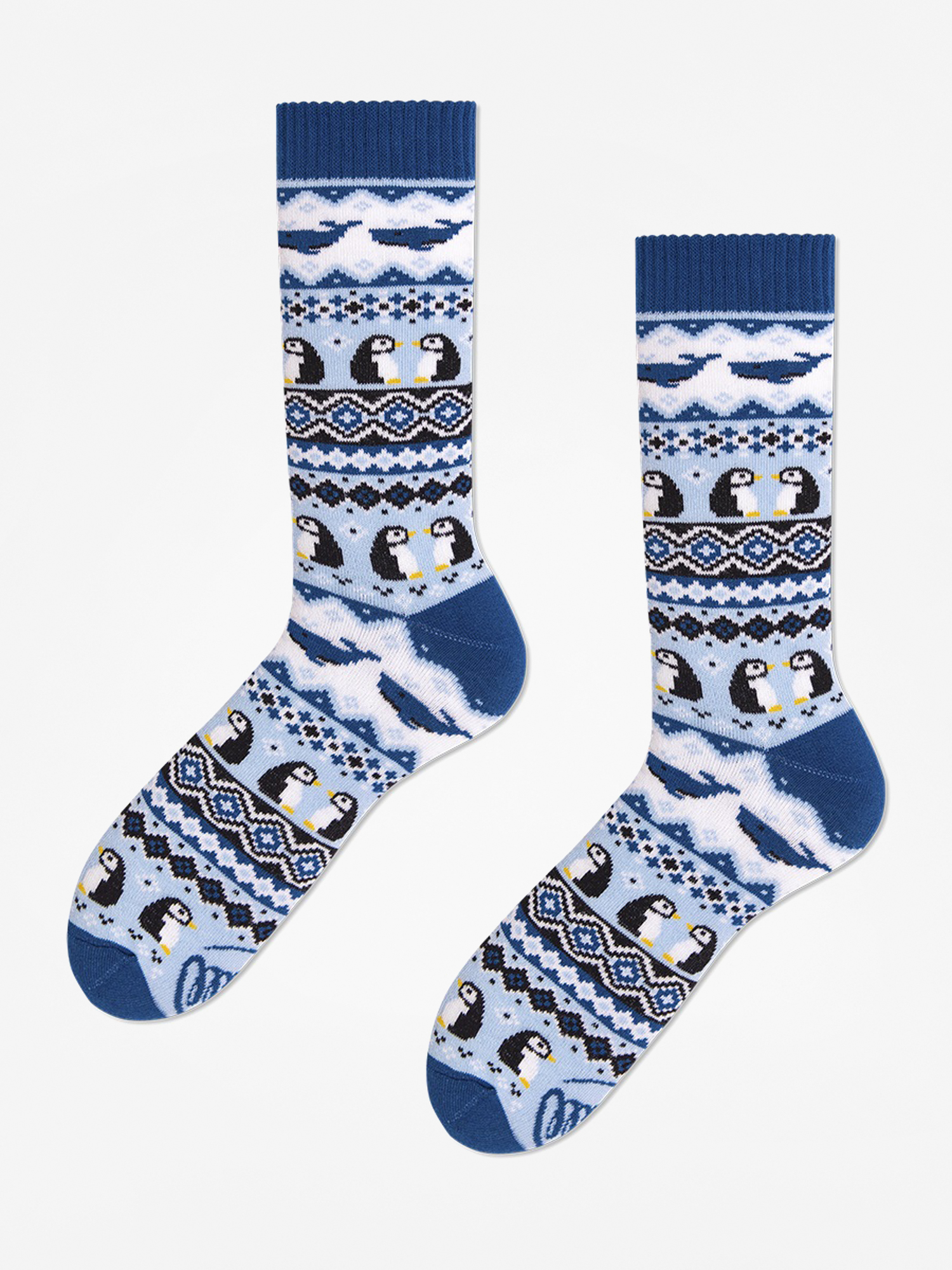 Many Mornings Ice Pinguin Zokni (blue)