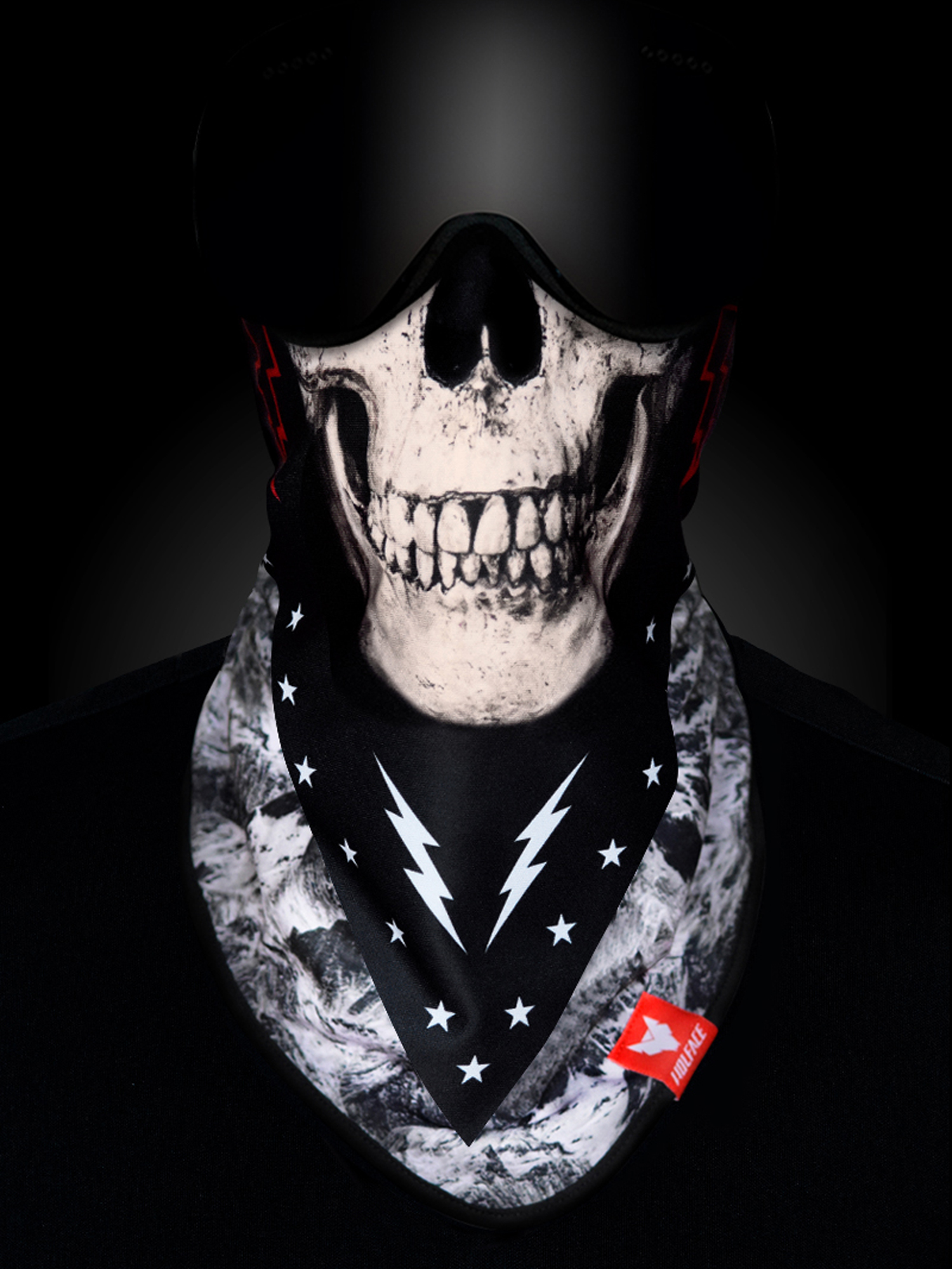 Wolface Skull Flash Bandana