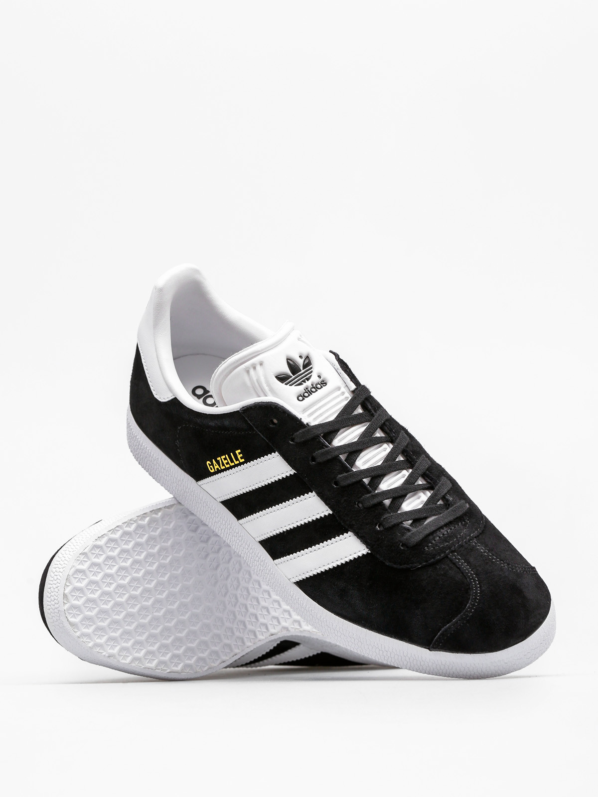 adidas Gazelle Cipők (core black/white/gold met)