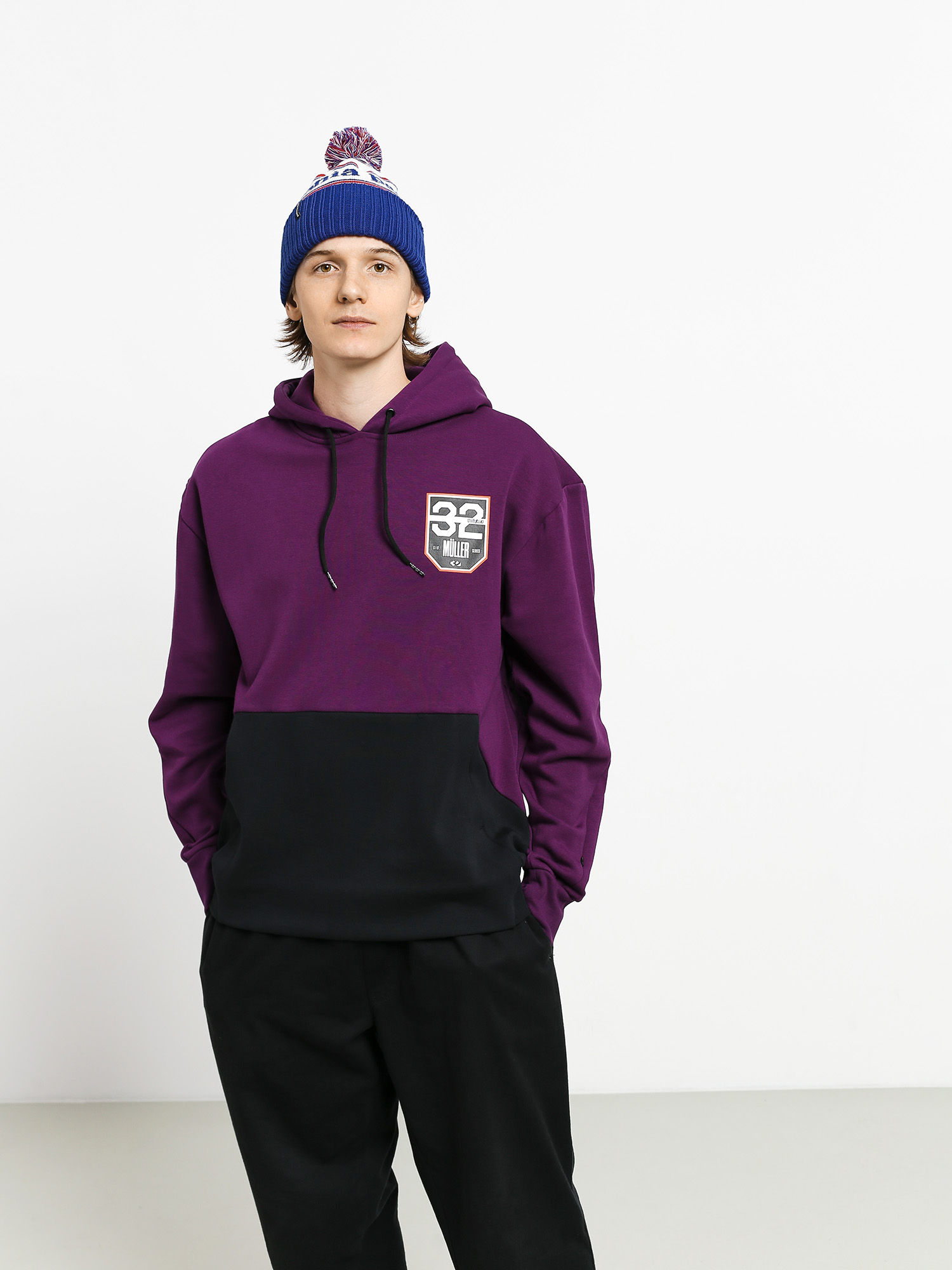 Férfi ThirtyTwo Tm HD Thermo pulóver (deep purple)