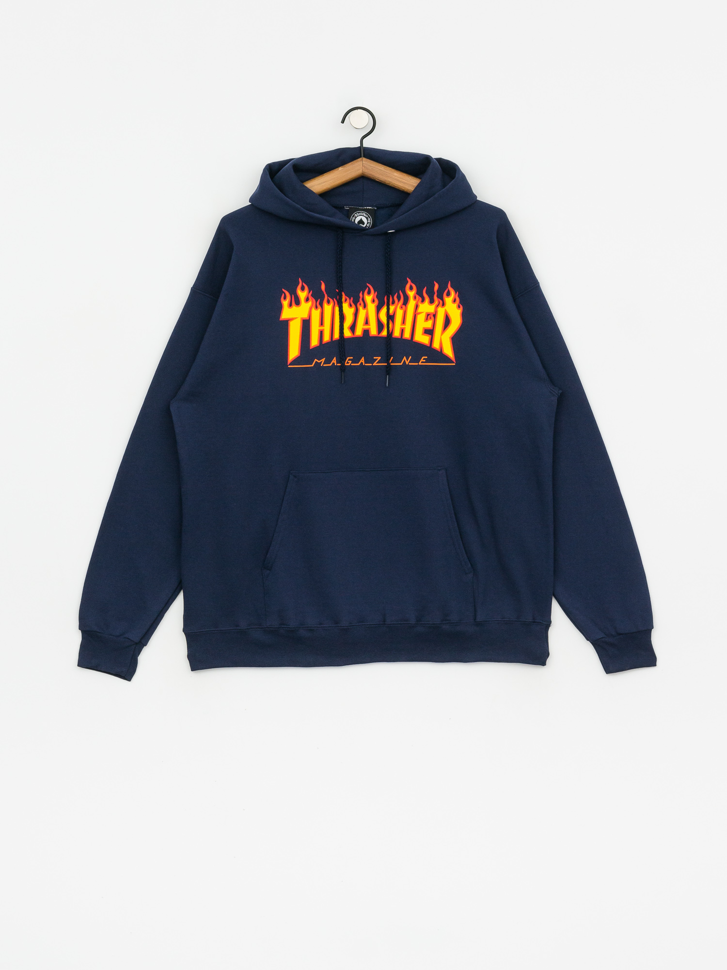 Thrasher Flame HD Kapucnis pulóver (navy)