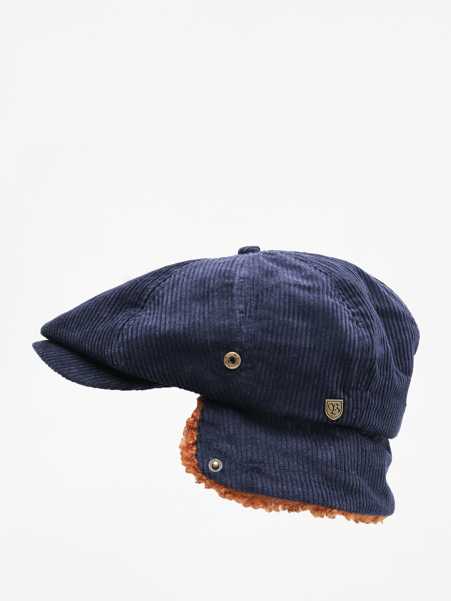 Brixton Brood Earflap Snap ZD Flat cap (washed navy)