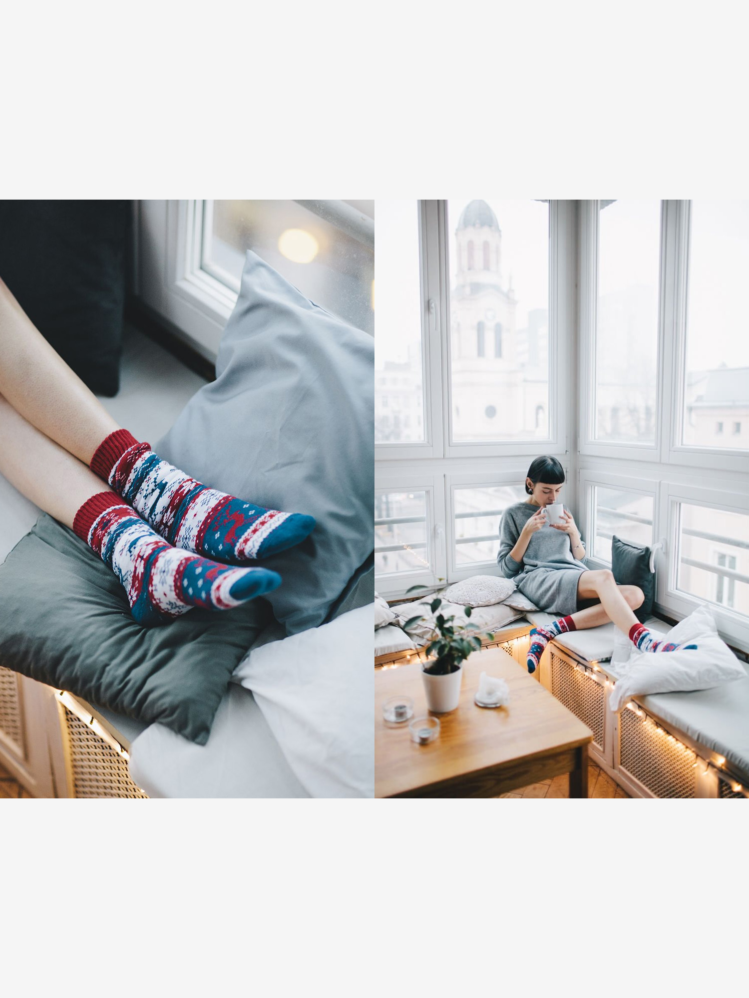 Many Mornings Warm Rudolph Zokni (navy/red/white)