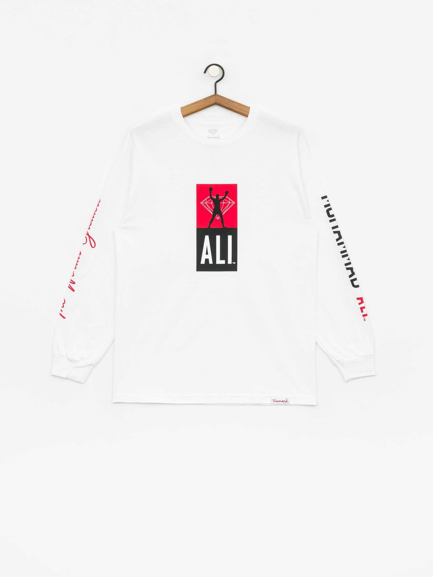 Diamond Supply Co. Dmnd X Muhammad Ali Fight Hosszú ujjú felső (white)