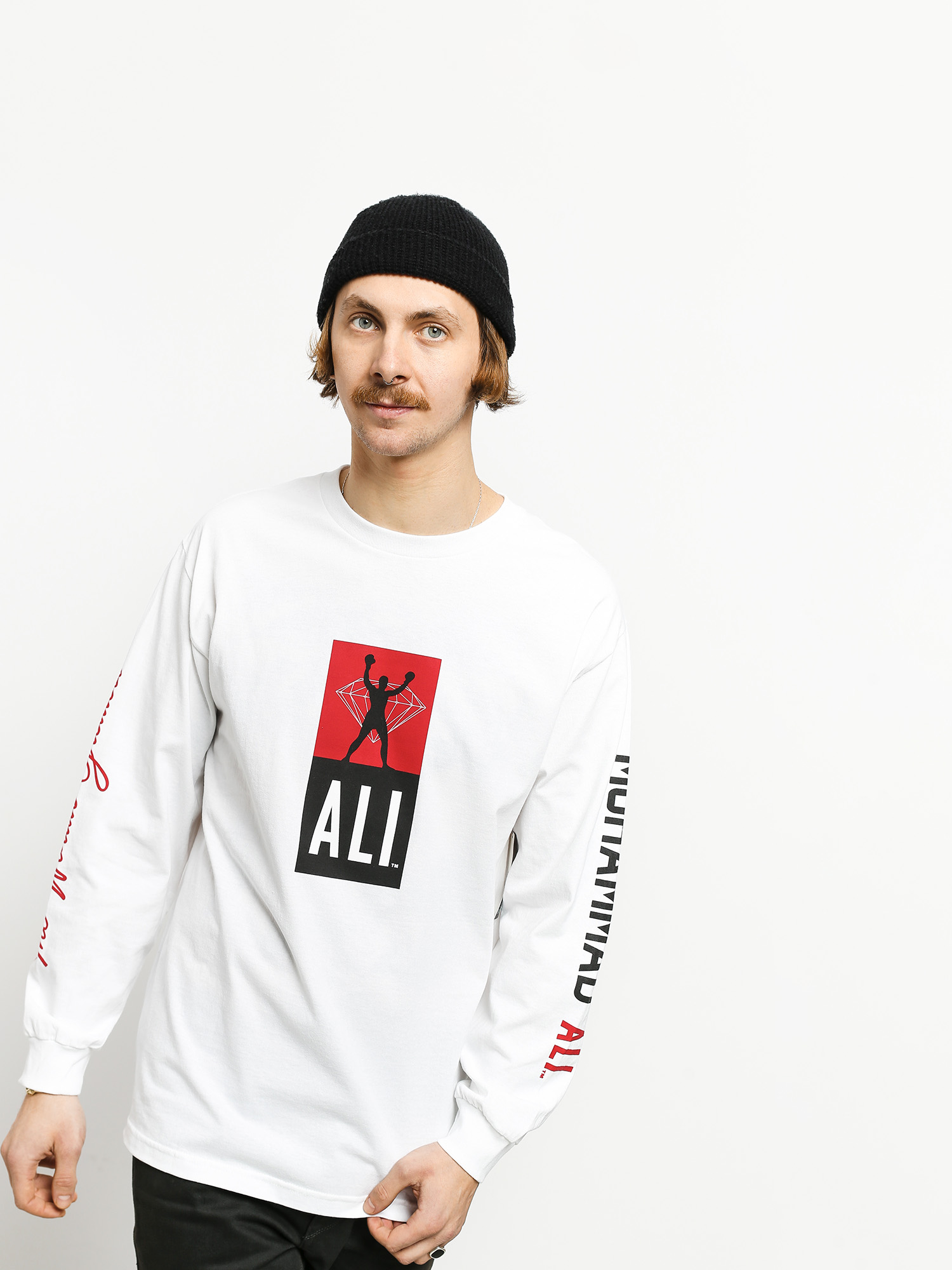 Diamond Supply Co. Dmnd X Muhammad Ali Fight Hosszú ujjú felső (white)