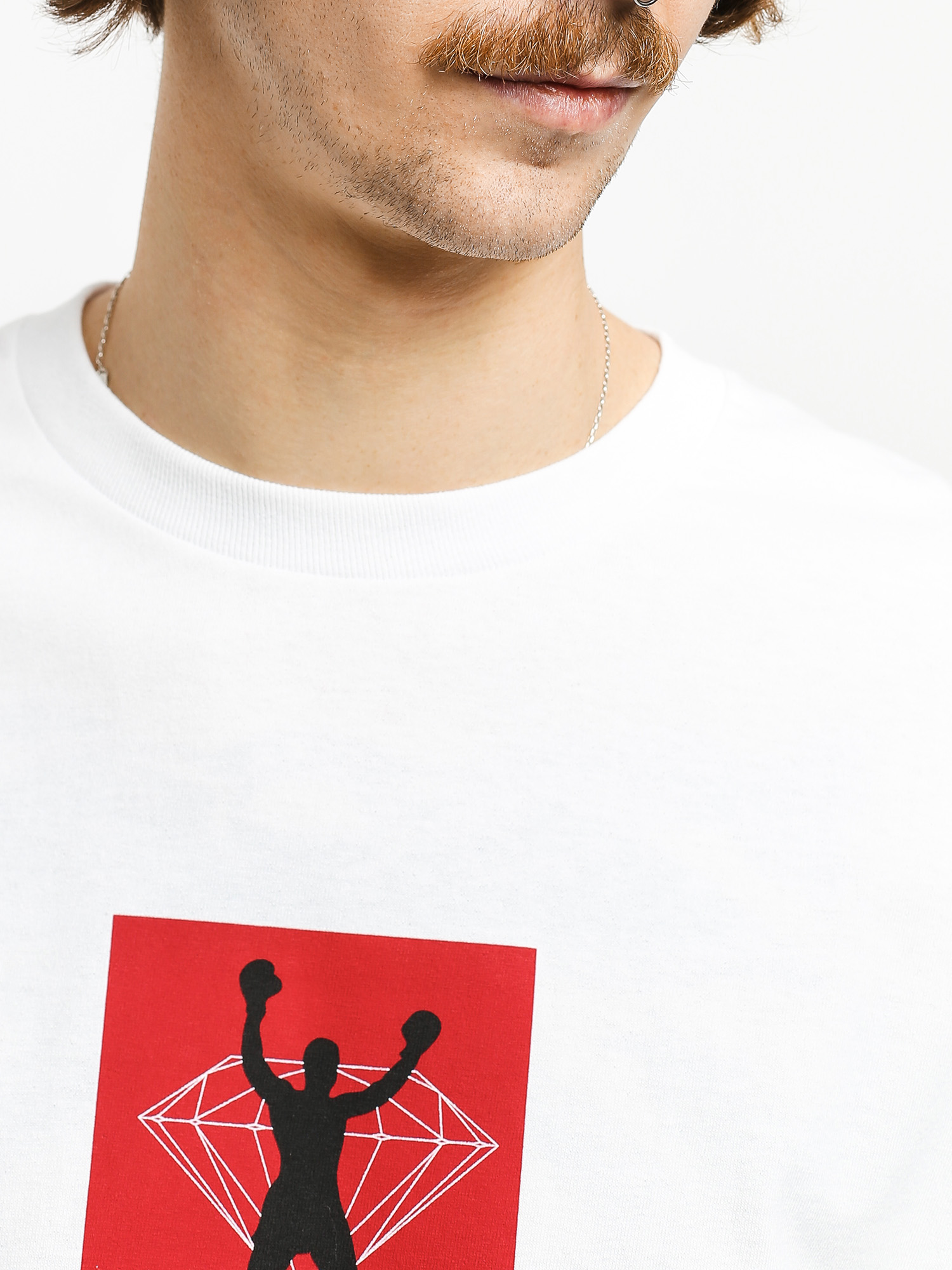 Diamond Supply Co. Dmnd X Muhammad Ali Fight Hosszú ujjú felső (white)