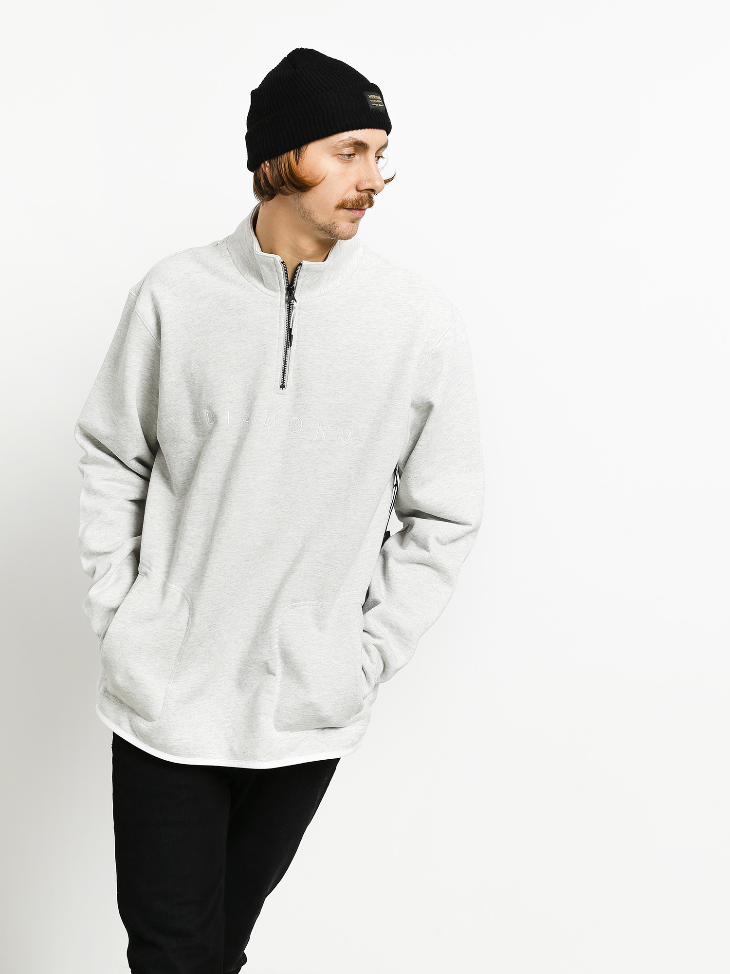 Diamond Supply Co. Leeway ZHD Pulóver (grey)