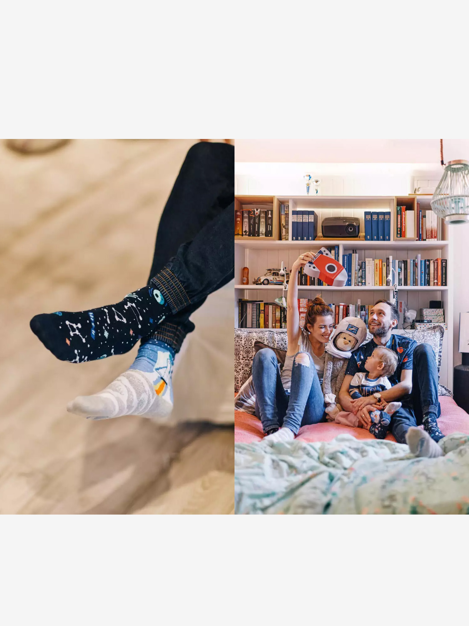 Many Mornings Space Trip Zokni (grey/blue/black)