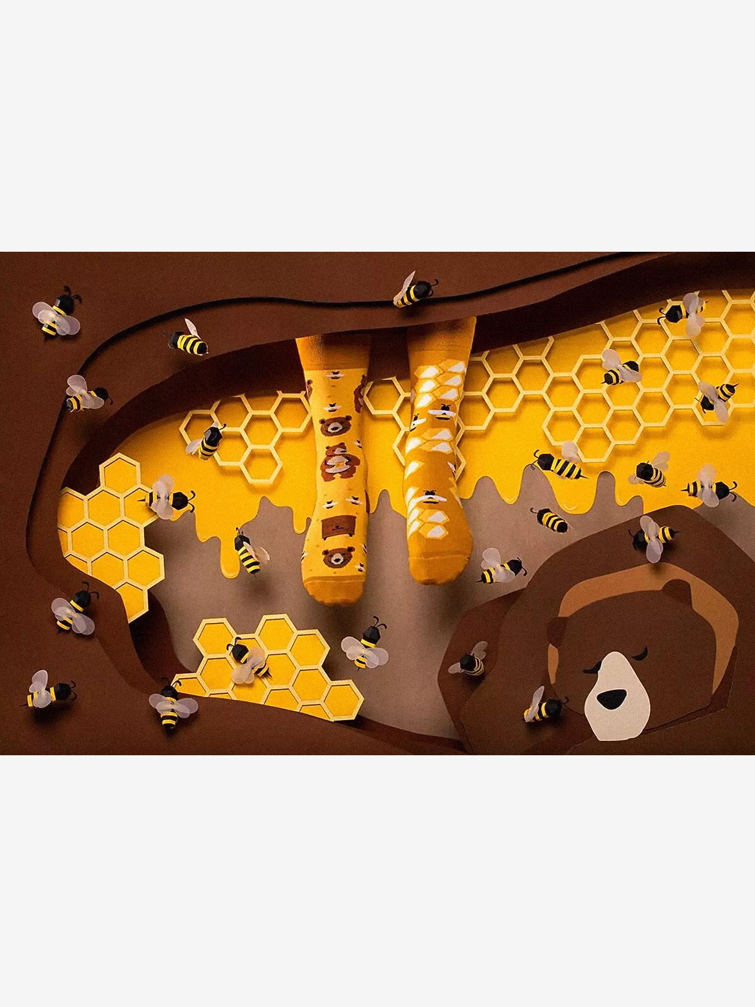 Many Mornings Honey Bear Zokni (gold)