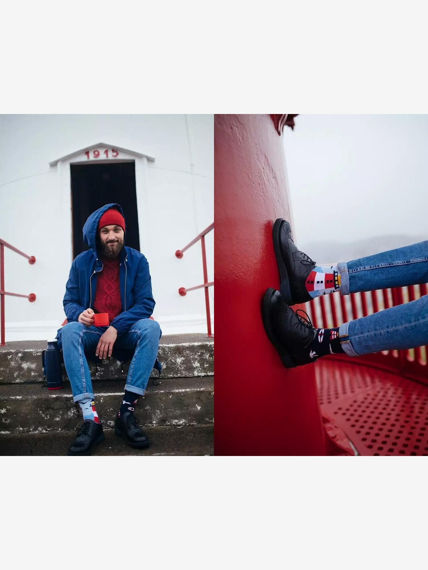 Many Mornings Nordic Lighthouse Zokni (navy/light blue)