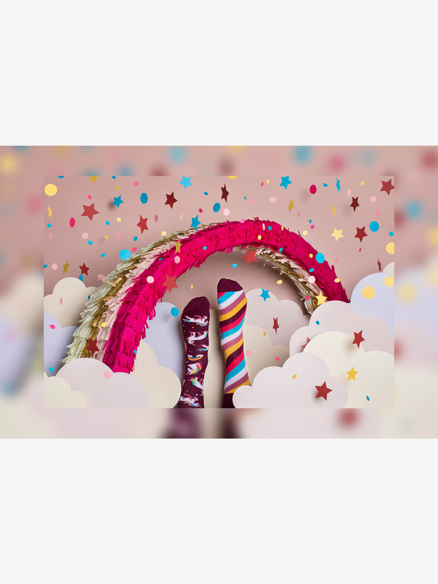 Many Mornings The Unicorn Zokni (burgundy)