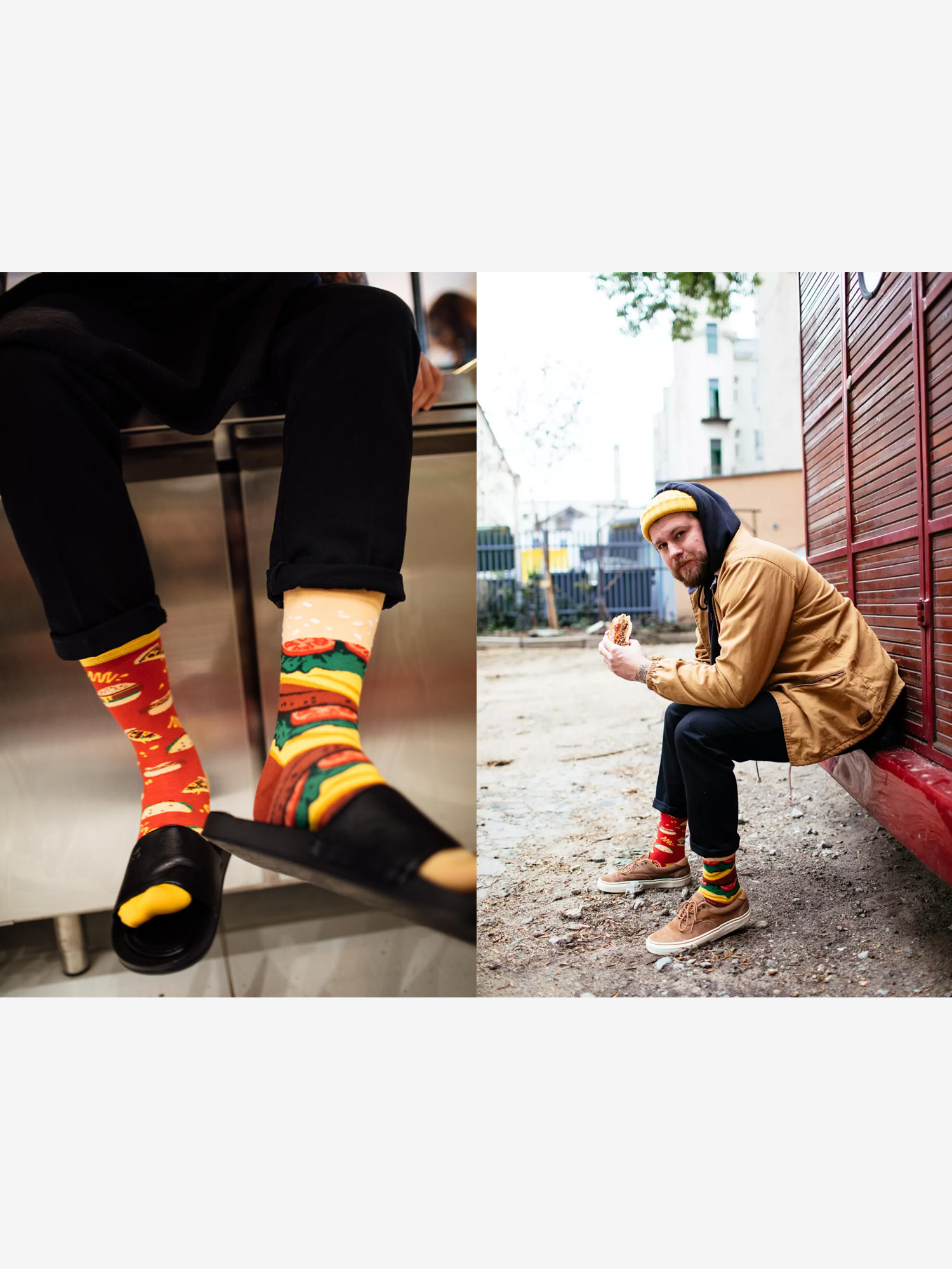 Many Mornings Fast Foot Zokni (red/multi)