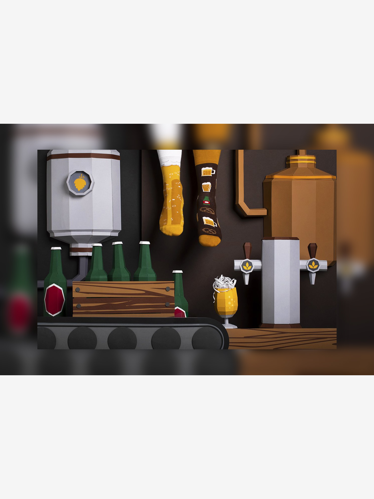 Many Mornings Craft Beer Zokni (brown/gold)