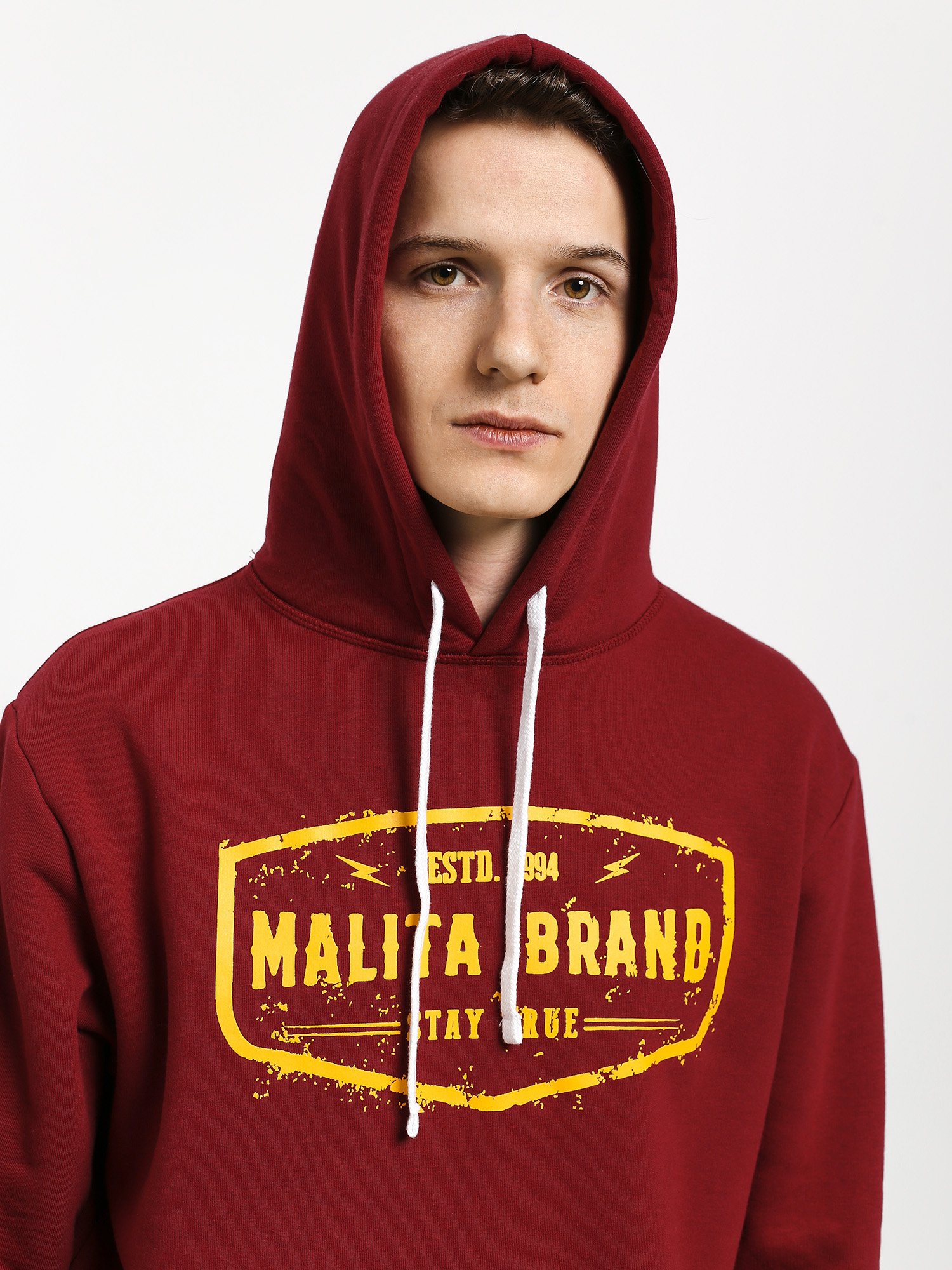 Malita Stay True HD Kapucnis pulóver (burgundy)