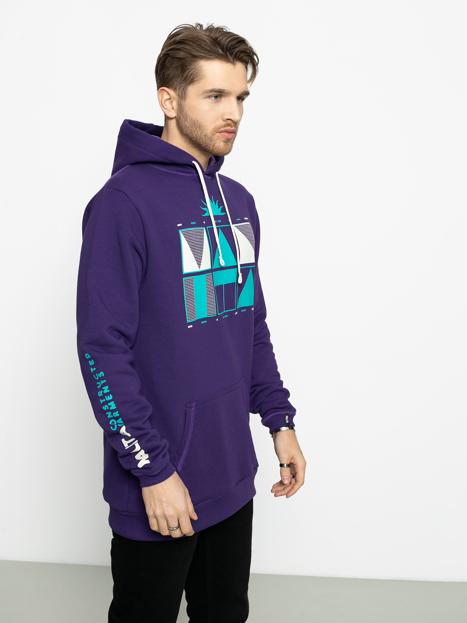 Malita Navigator Kapucnis pulóver (violet)