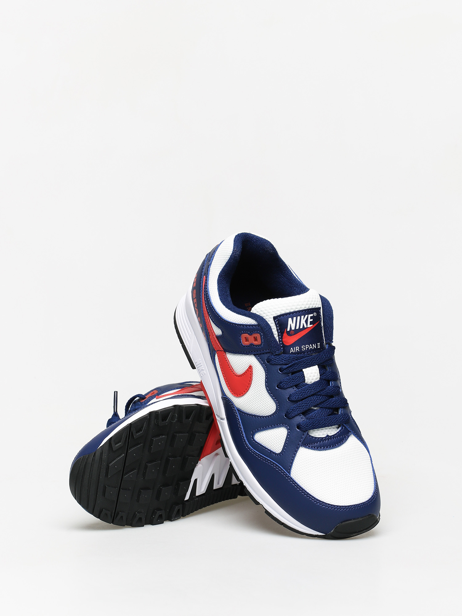 Cipők Nike Air Span II (blue void/habanero red white black)