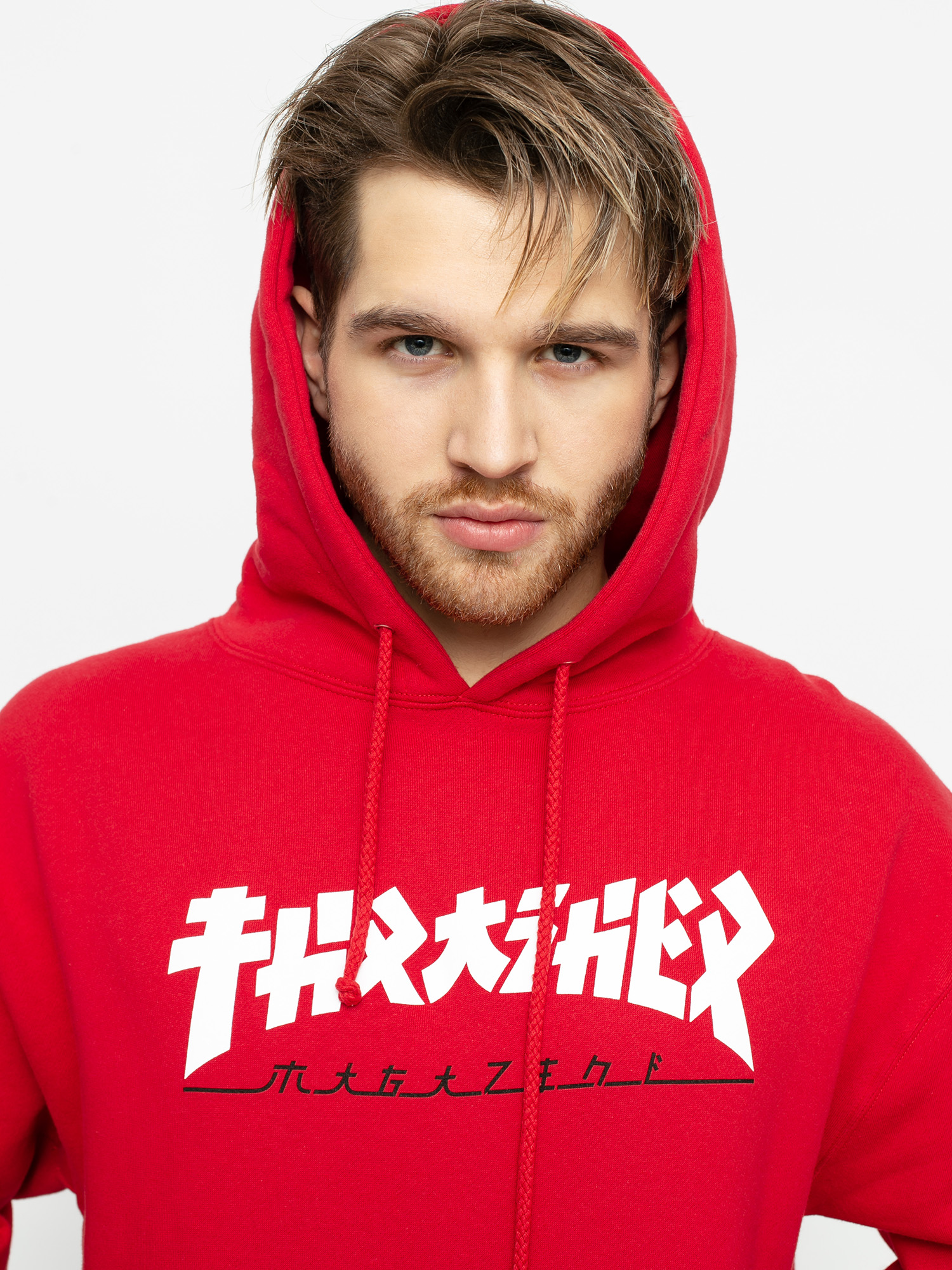 Thrasher Godzilla HD Kapucnis pulóver (red)