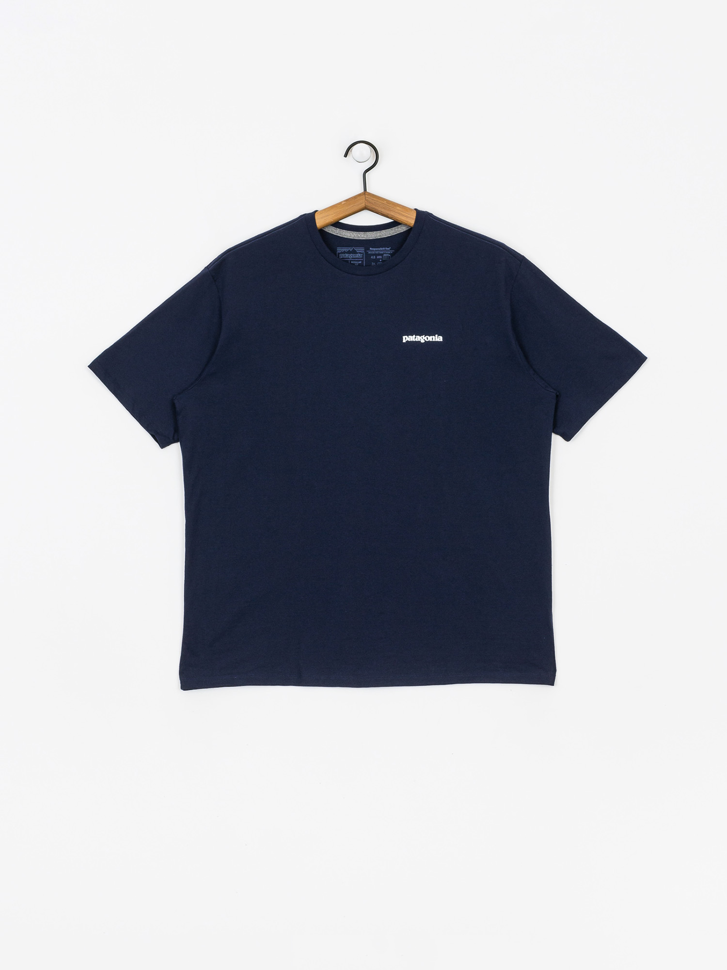 Ujjatlan felső Patagonia P6 Logo Responsibili (classic navy)