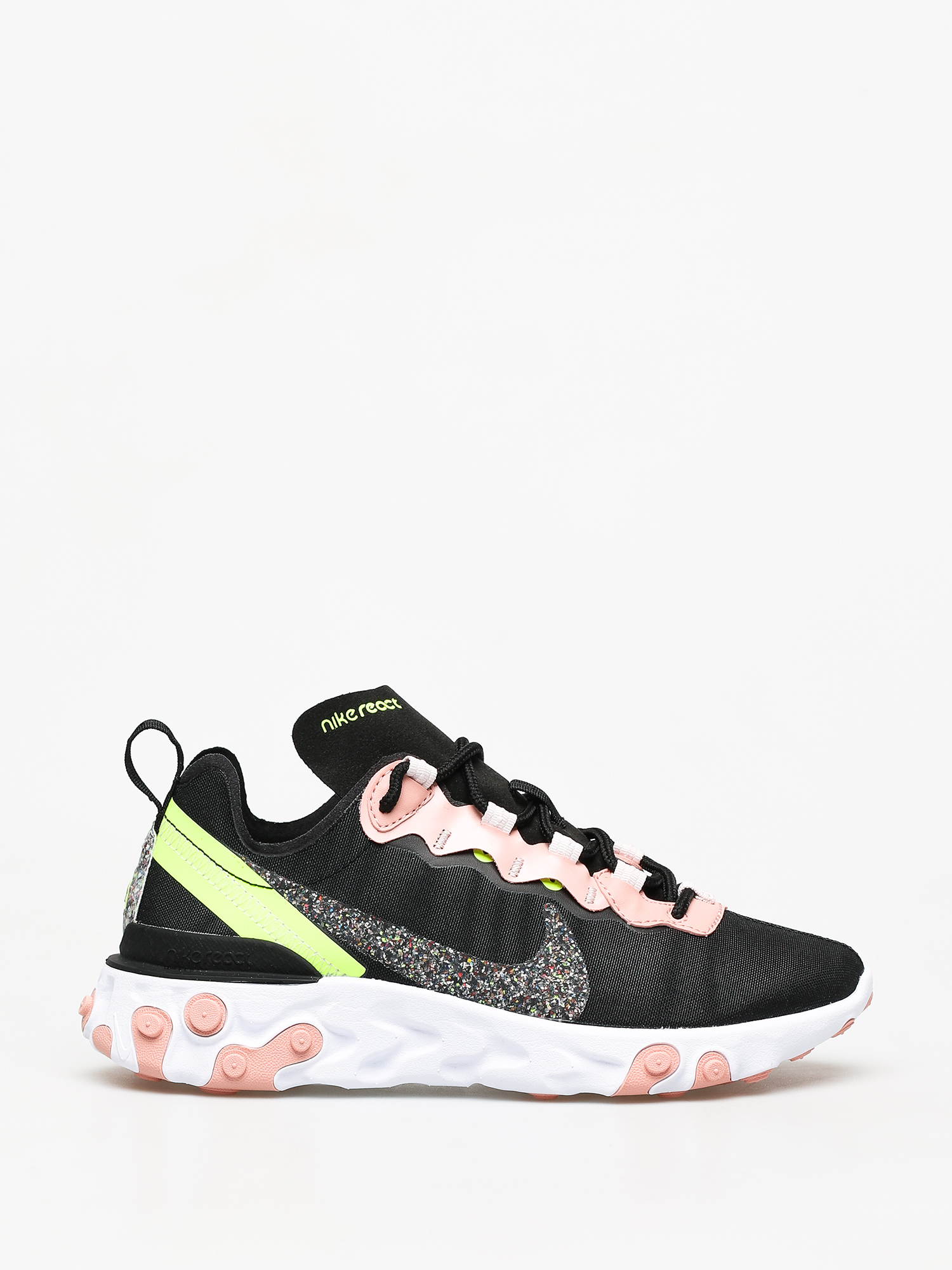 Cipők Nike React Element 55 Premium Wmn (black/volt coral stardust)