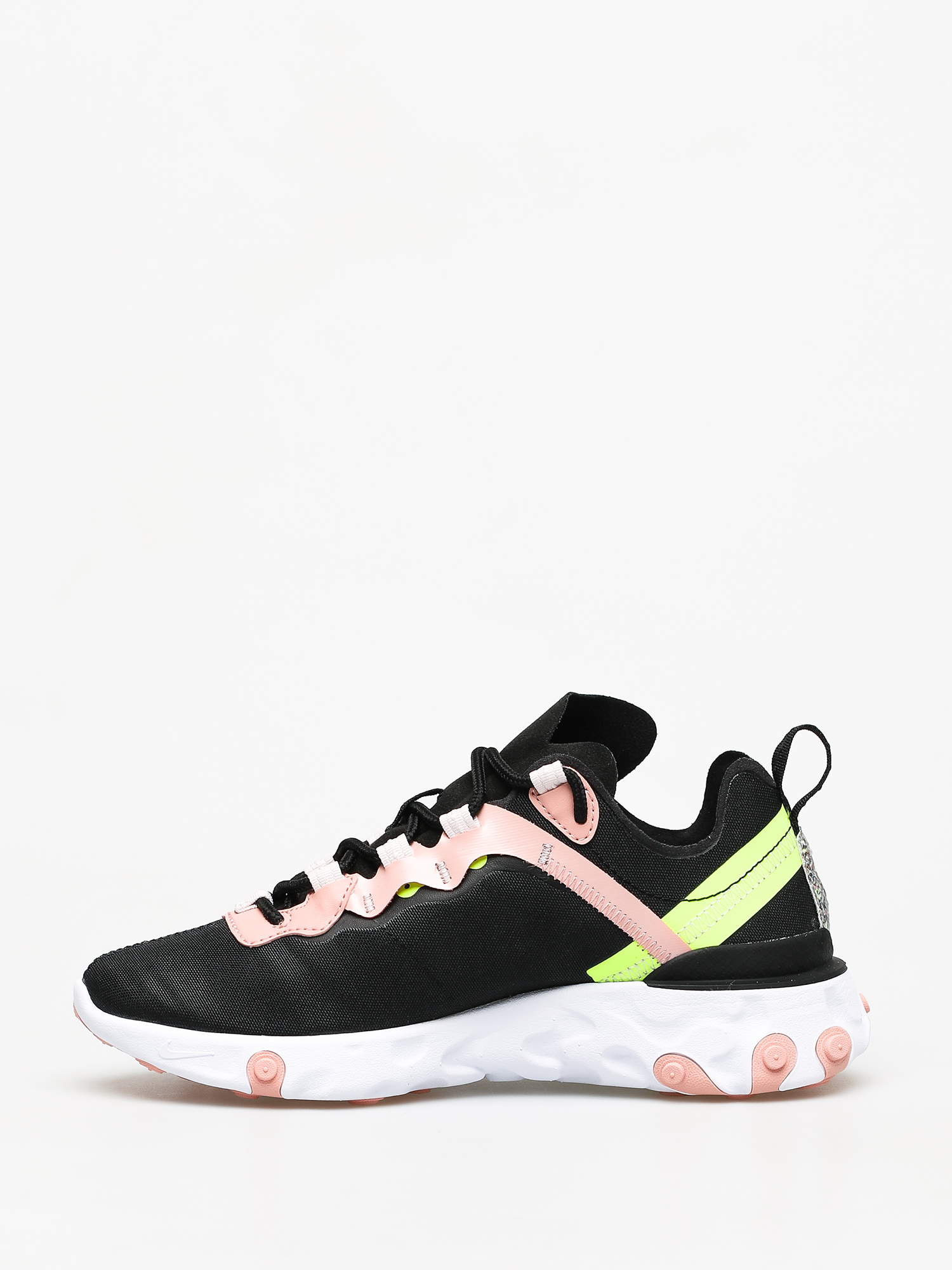 Cipők Nike React Element 55 Premium Wmn (black/volt coral stardust)