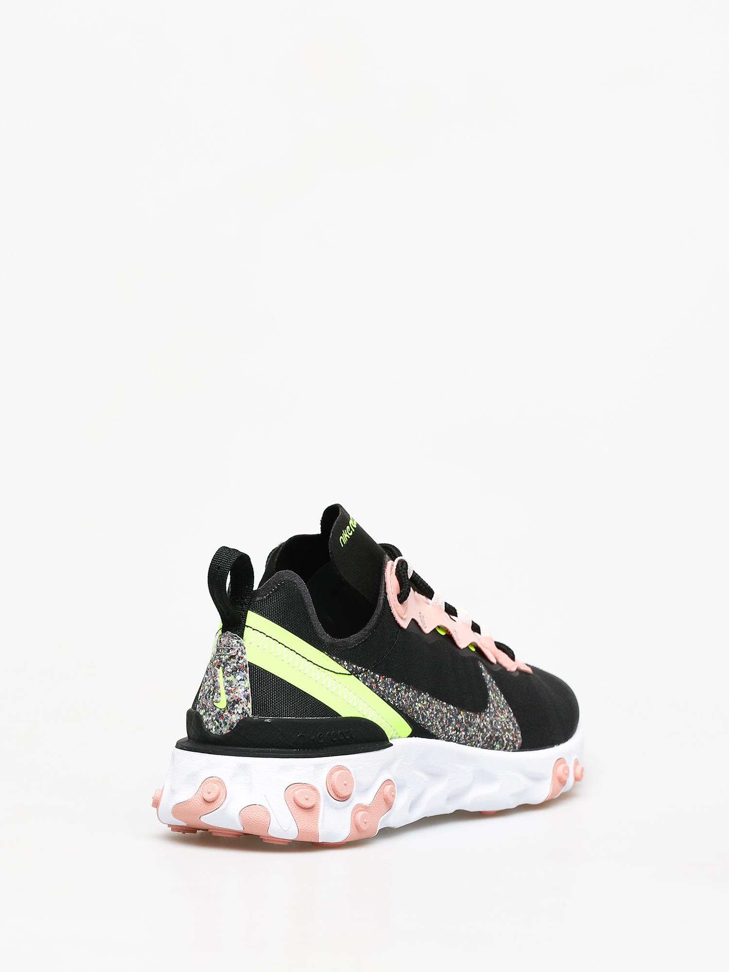Cipők Nike React Element 55 Premium Wmn (black/volt coral stardust)