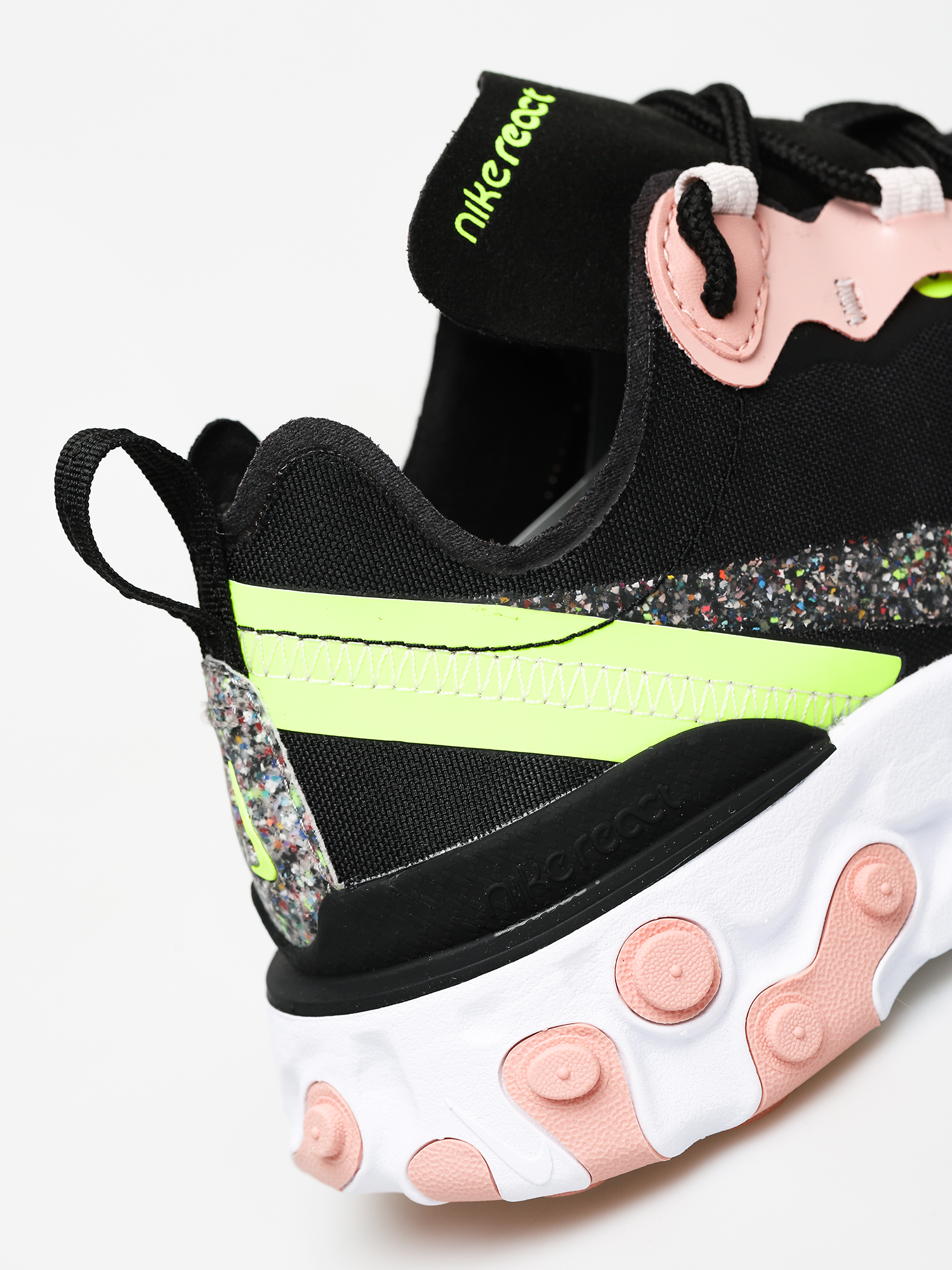 Cipők Nike React Element 55 Premium Wmn (black/volt coral stardust)