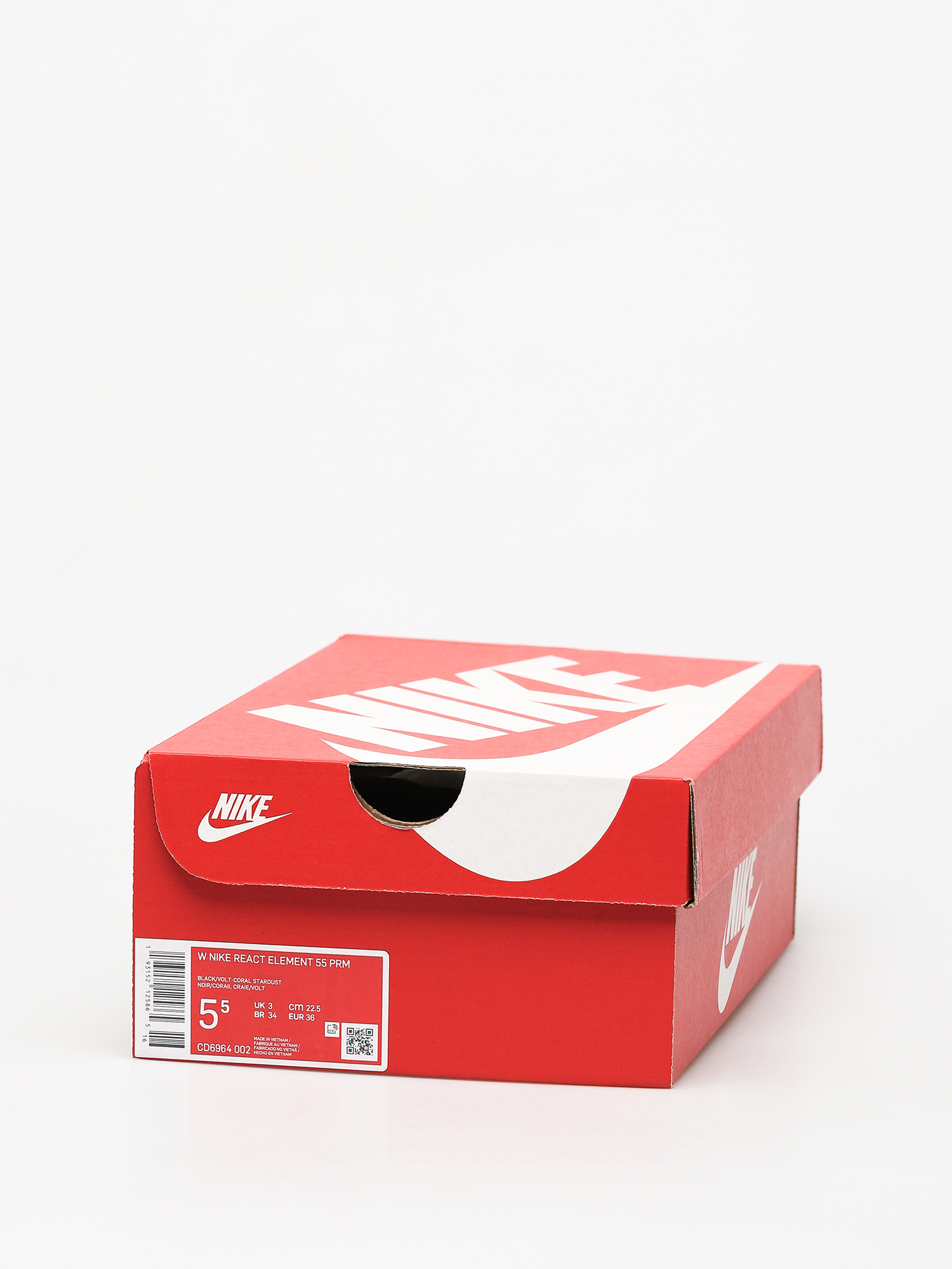 Cipők Nike React Element 55 Premium Wmn (black/volt coral stardust)