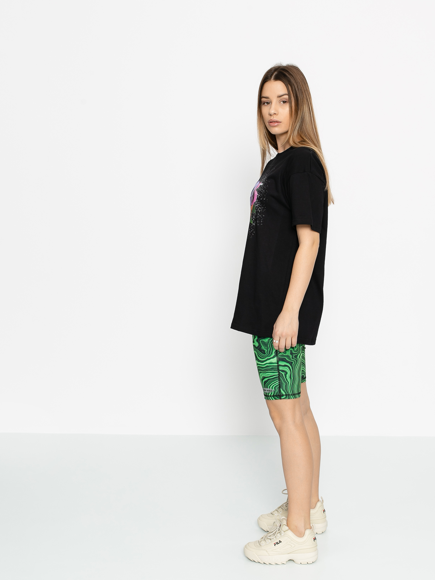 Local Heroes Printed Cycle Wmn Rövidnadrág (green/black)