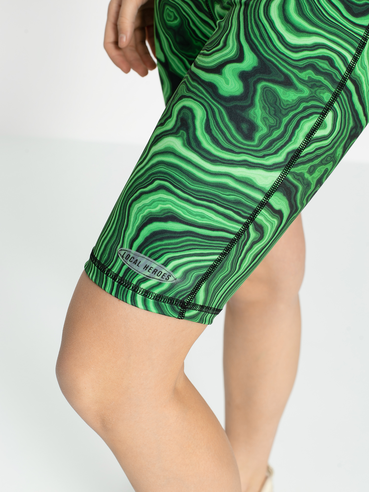 Local Heroes Printed Cycle Wmn Rövidnadrág (green/black)