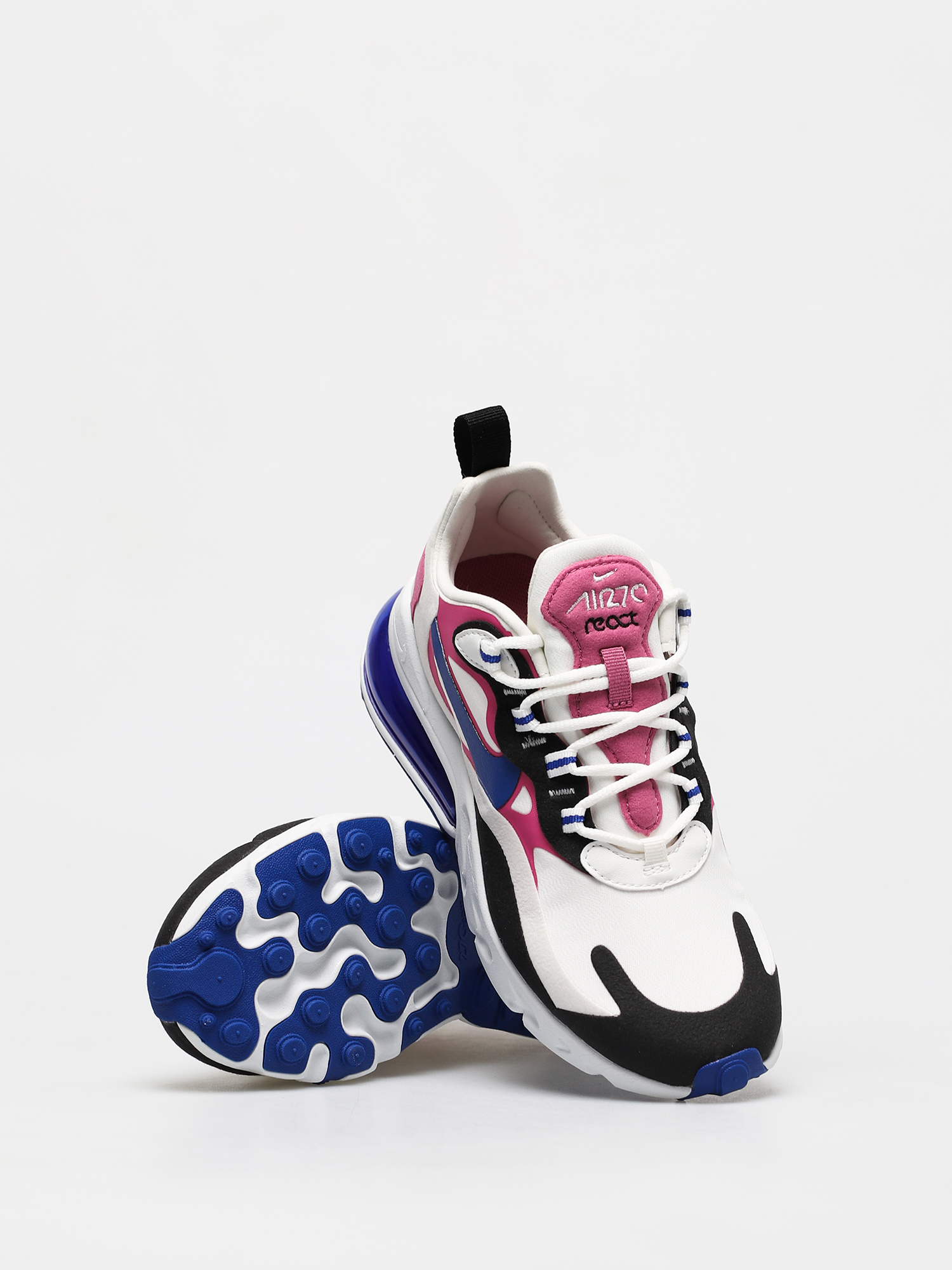 Nike Air Max 270 React Wmn Cipők (summit white/hyper blue cosmic fuchsia)