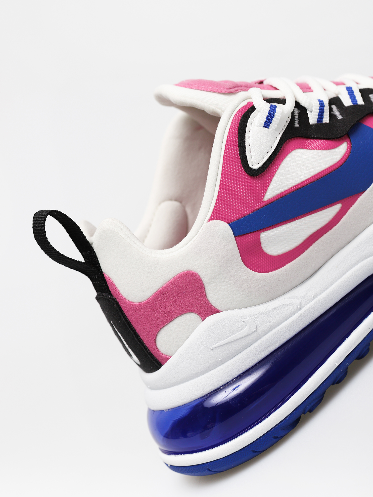 Nike Air Max 270 React Wmn Cipők (summit white/hyper blue cosmic fuchsia)