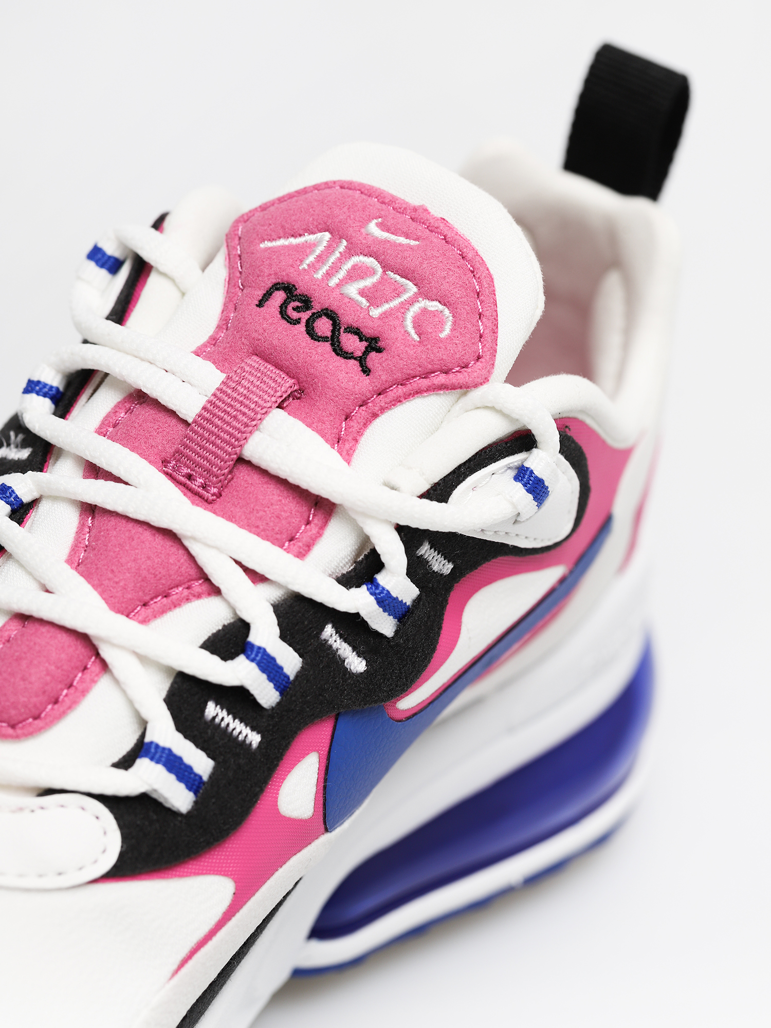 Nike Air Max 270 React Wmn Cipők (summit white/hyper blue cosmic fuchsia)