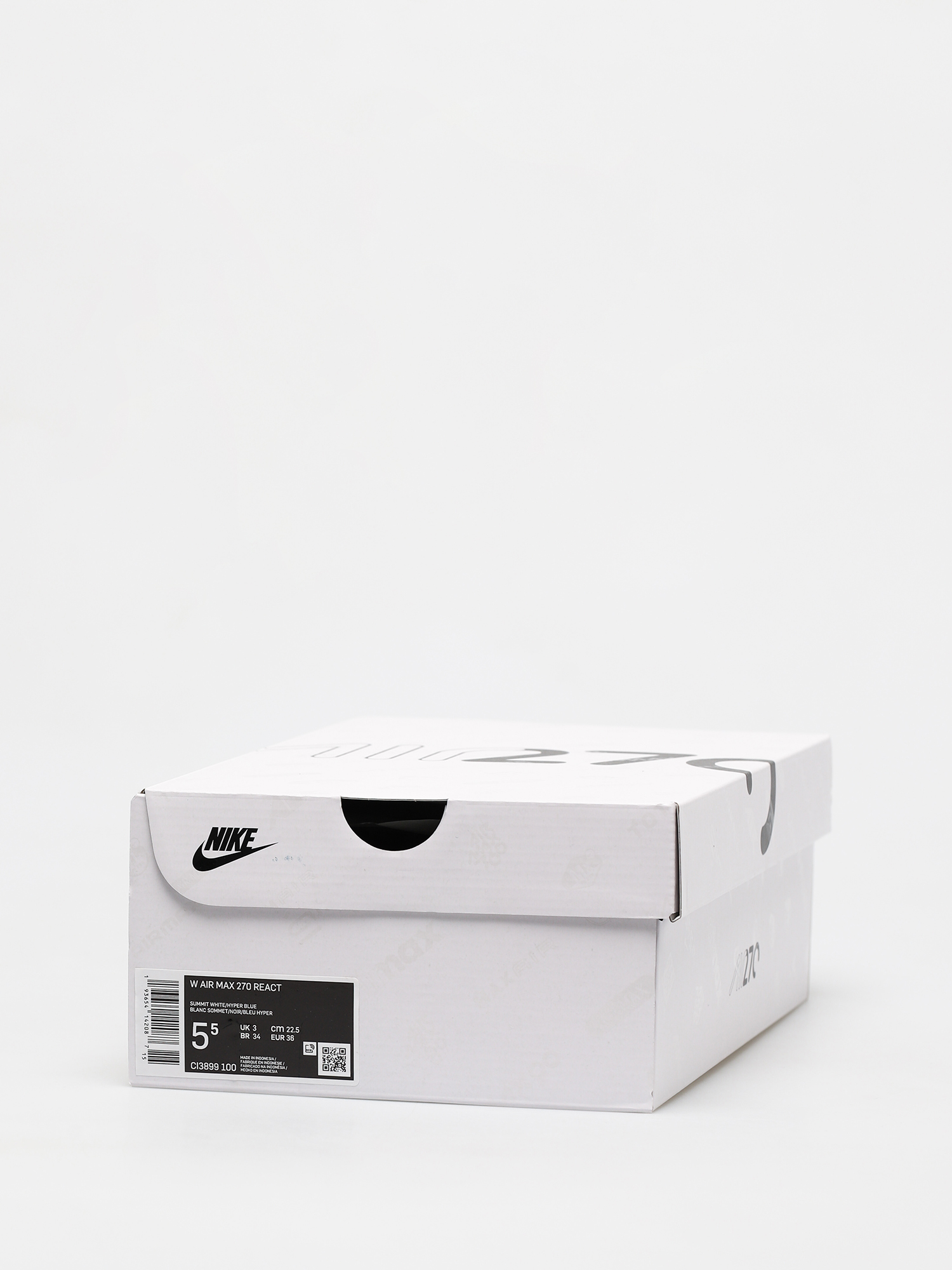 Nike Air Max 270 React Wmn Cipők (summit white/hyper blue cosmic fuchsia)