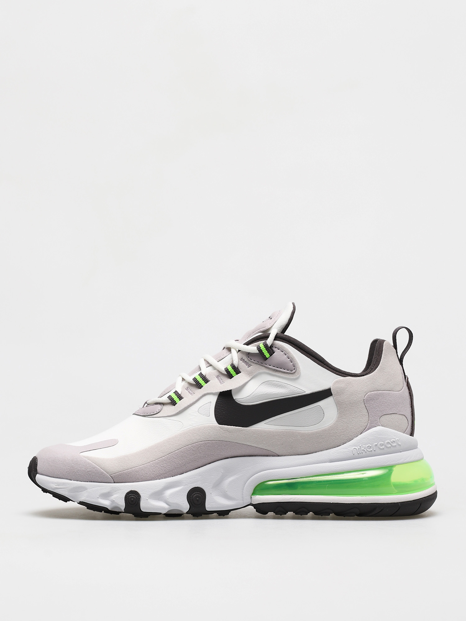 Nike Air Max 270 React Cipők (summit white/electric green vast grey)
