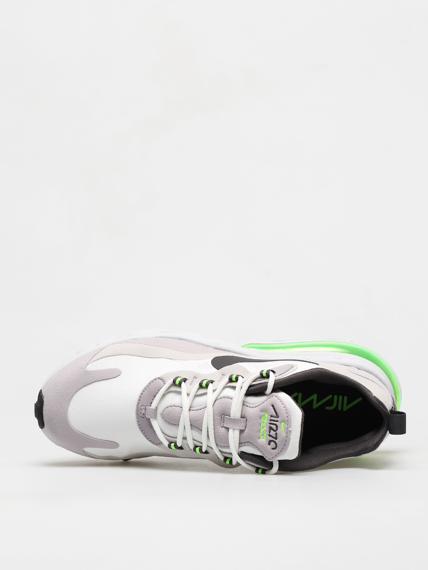 Nike Air Max 270 React Cipők (summit white/electric green vast grey)