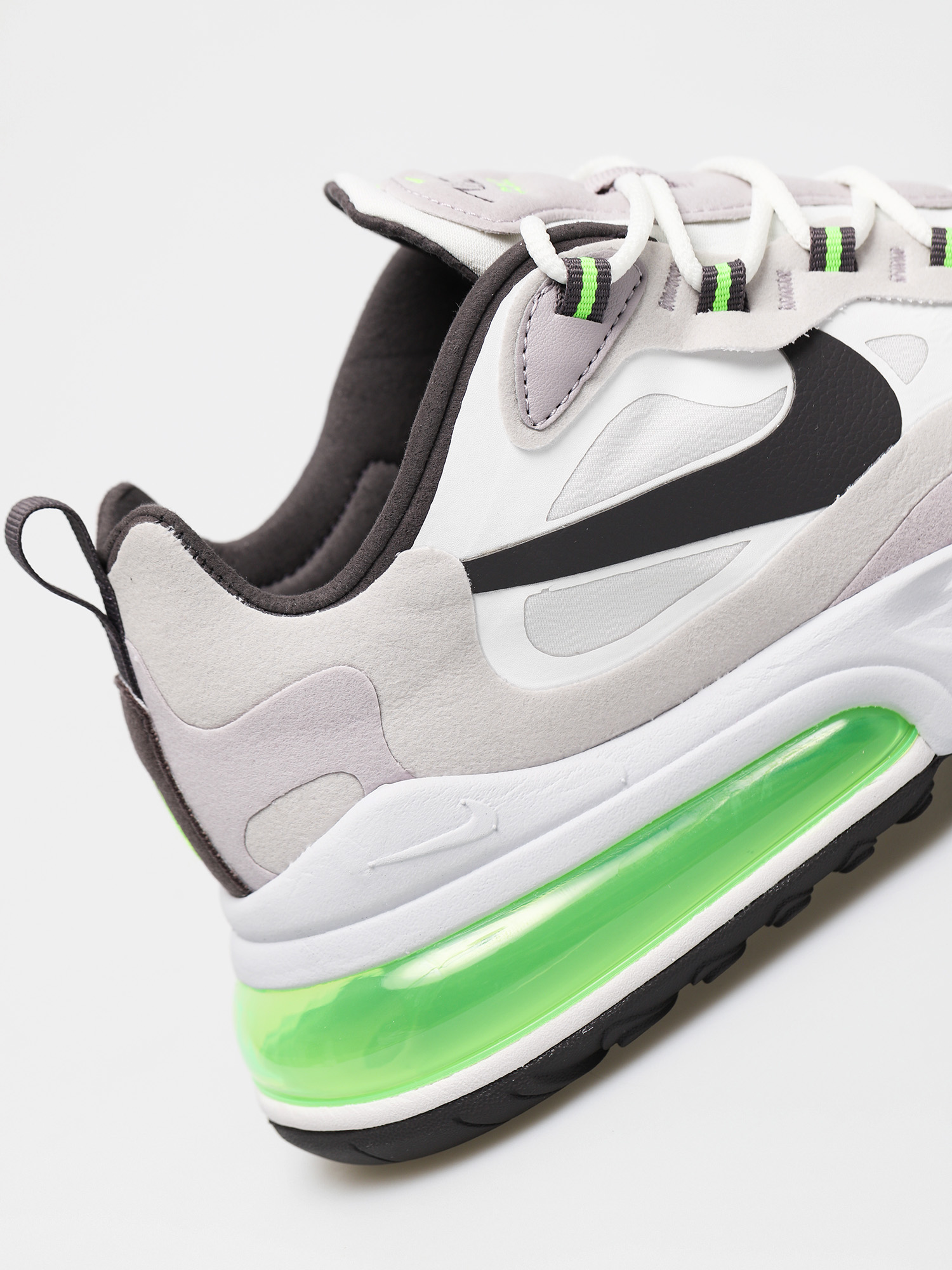 Nike Air Max 270 React Cipők (summit white/electric green vast grey)
