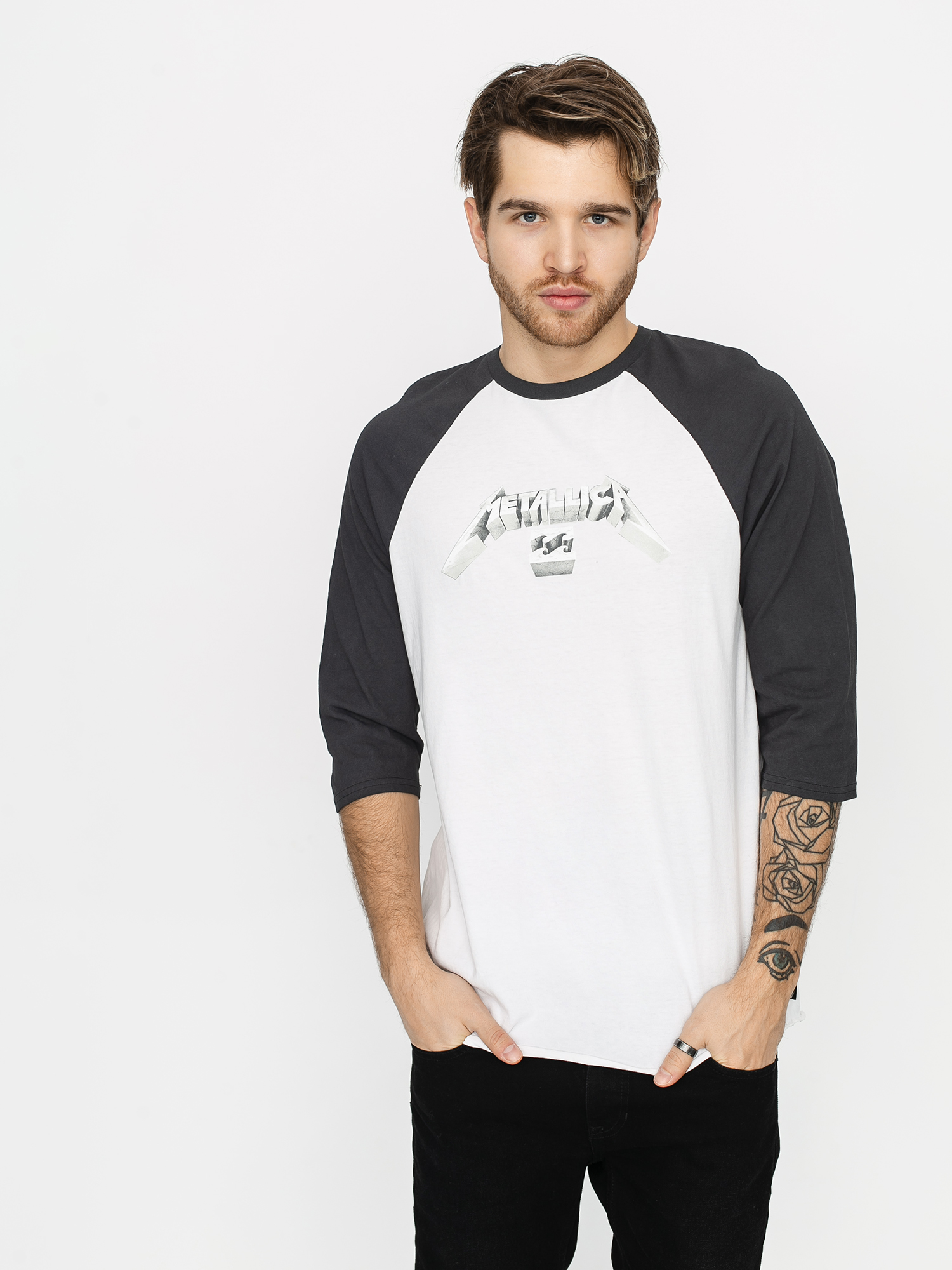 Billabong Master Of Puppets Hosszú ujjú felső (vintage black)