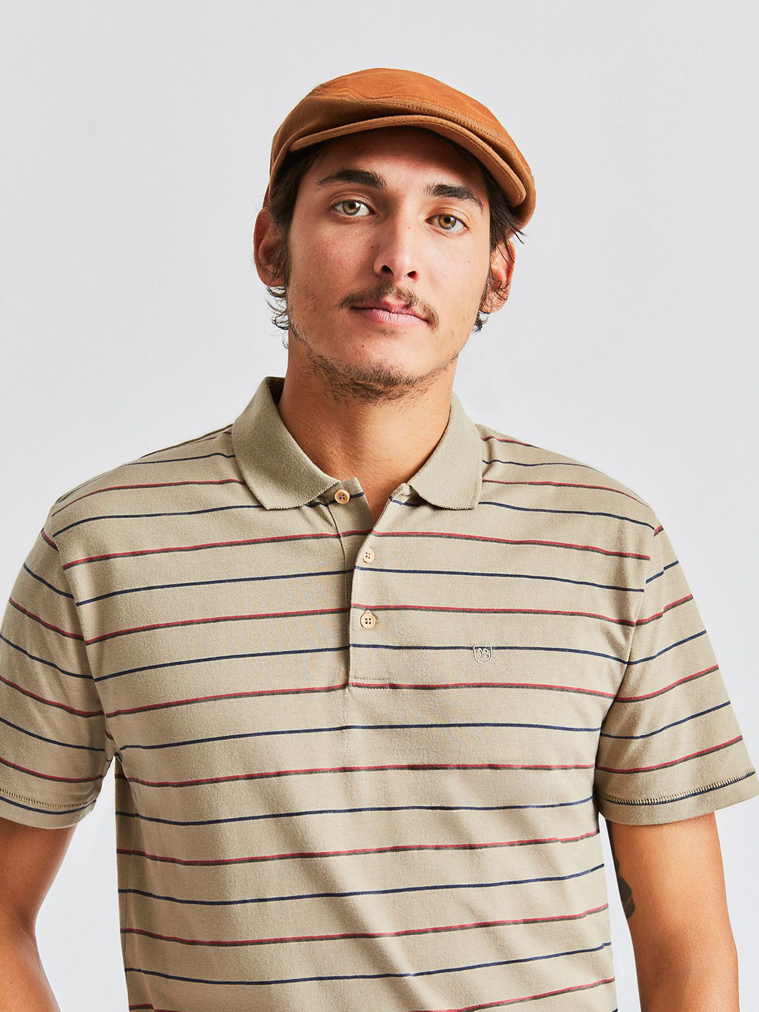 Brixton Hooligan Lw ZD Flat cap (washed copper/hide)