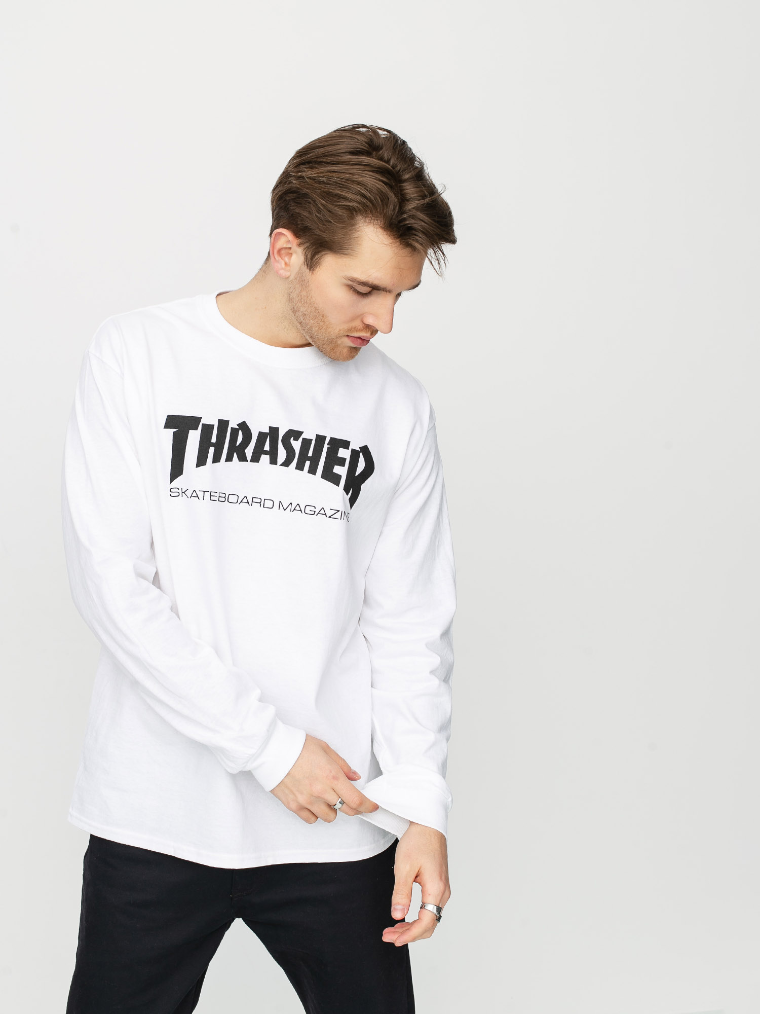 Thrasher Skate Mag Hosszú ujjú felső (white)