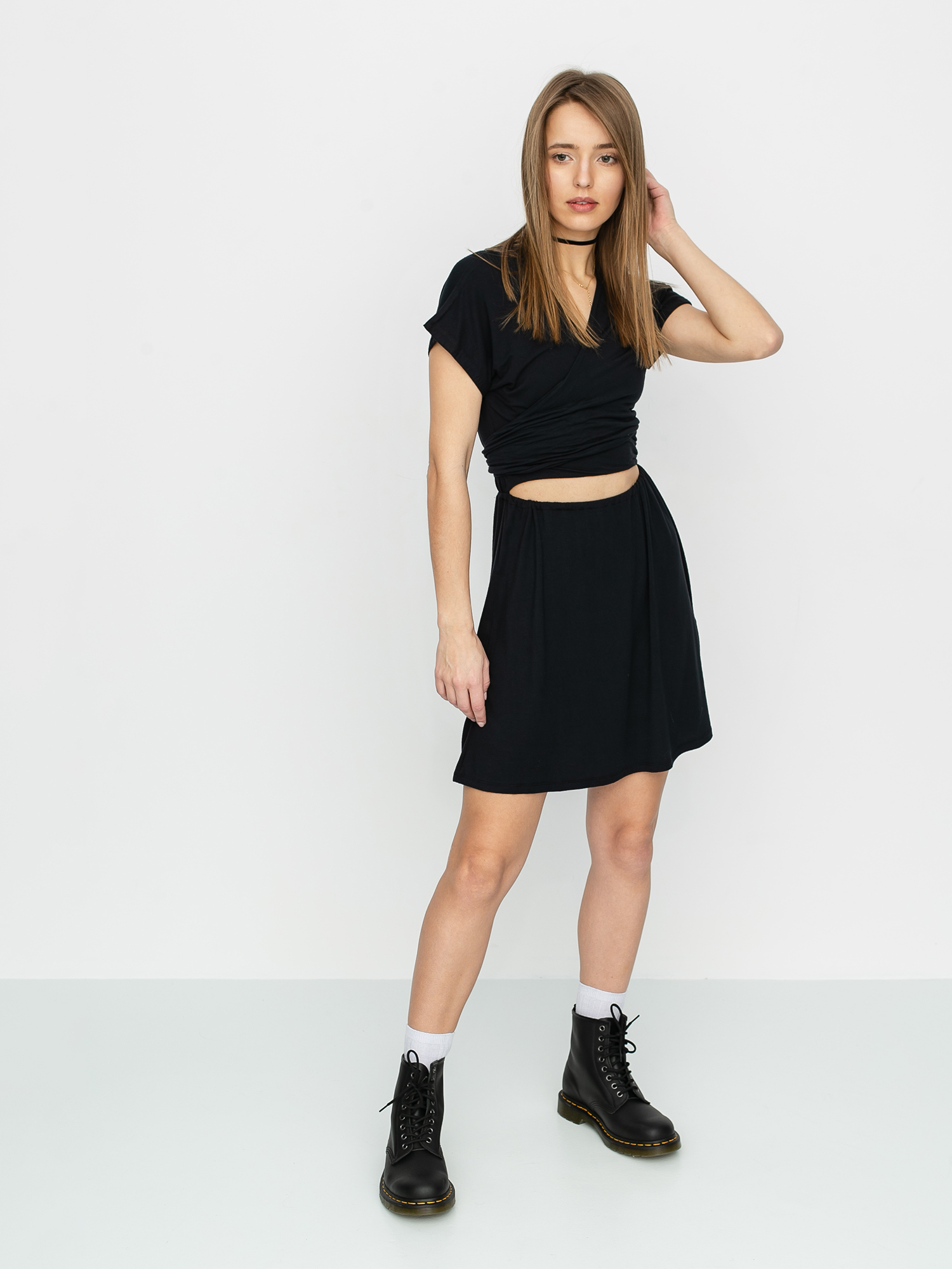 Volcom Coco Tie Front Wmn Ruha (black)