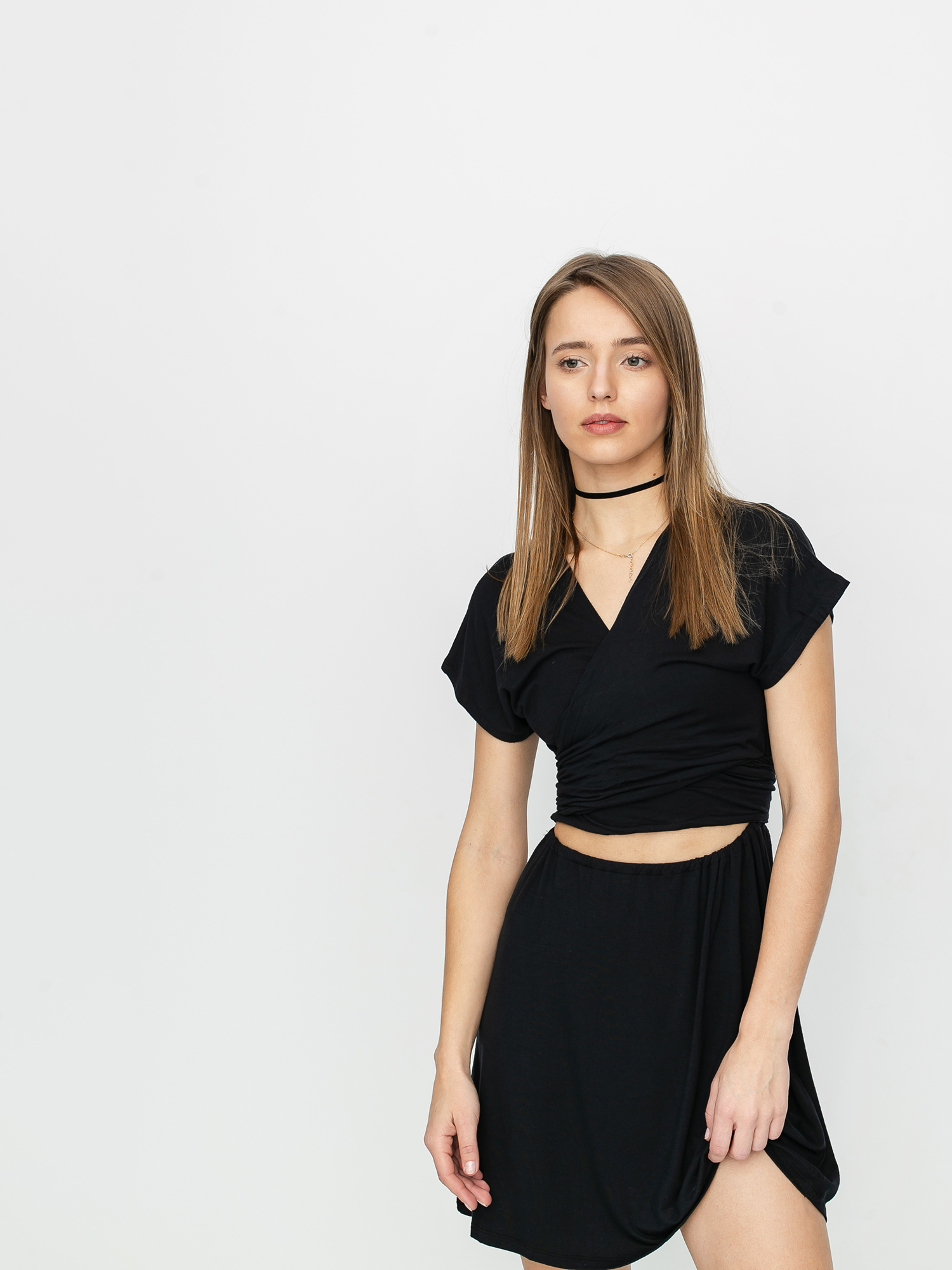 Volcom Coco Tie Front Wmn Ruha (black)